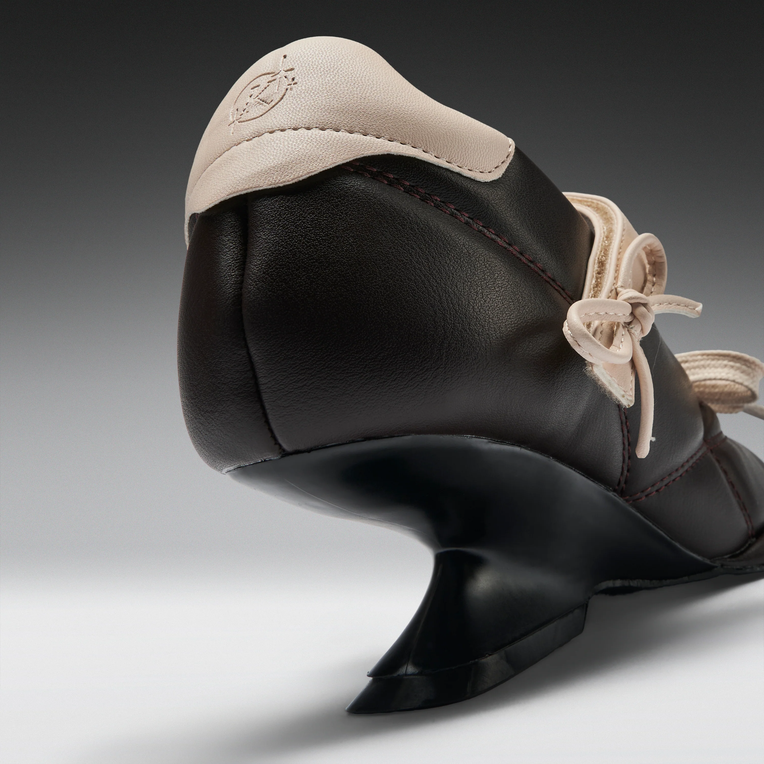 Adria Padded Kitten Heel Mary Janes-Brown - Image 4
