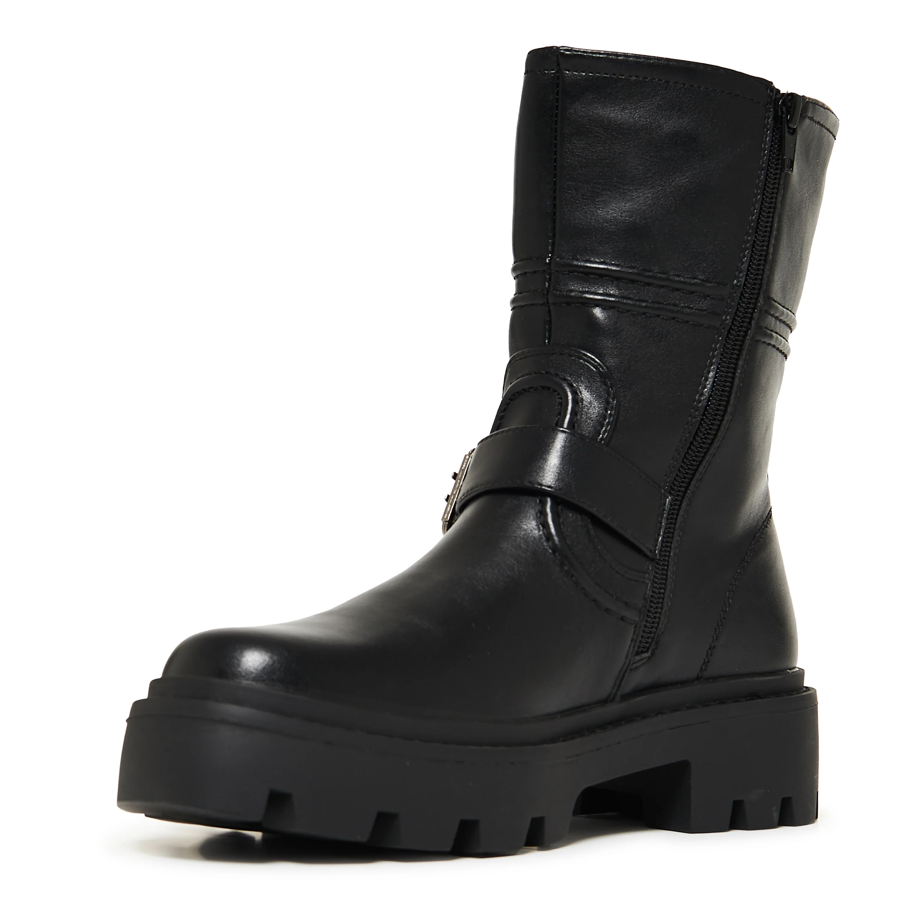 Arakis Chunky Buckle Boots- Black - Image 3