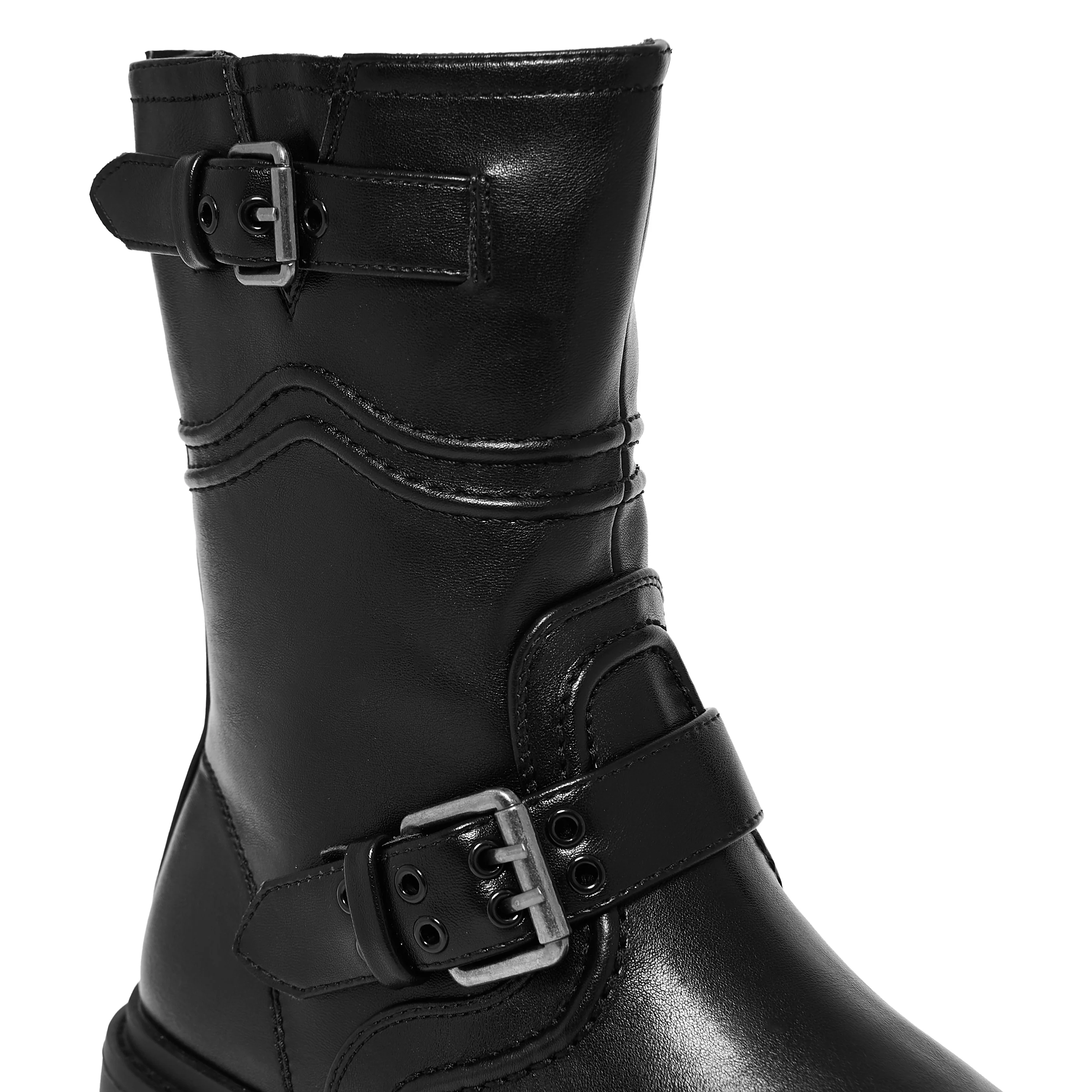 Arakis Chunky Buckle Boots- Black - Image 4