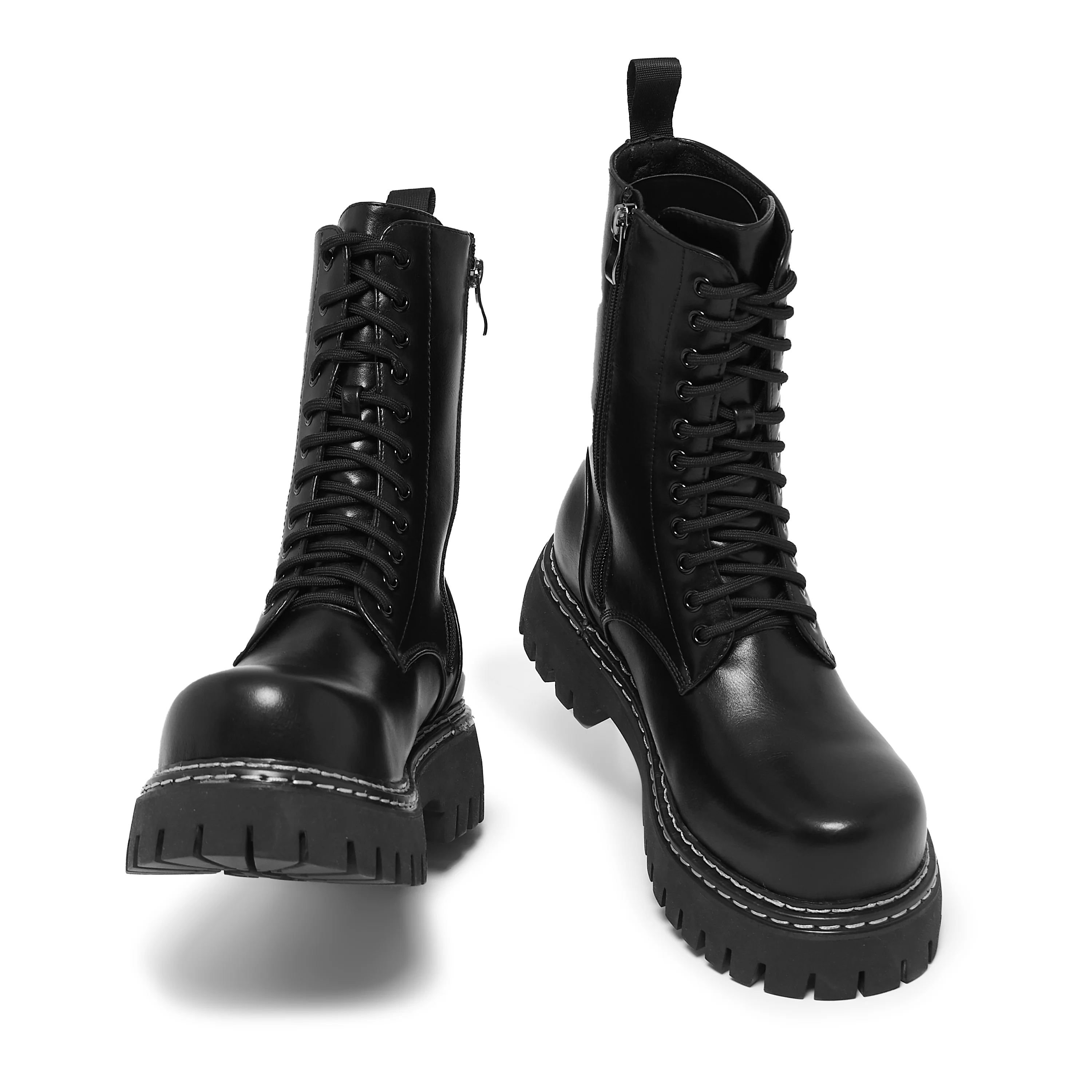 Arasaka Men's Double Rand Military Boots - Black - Image 3