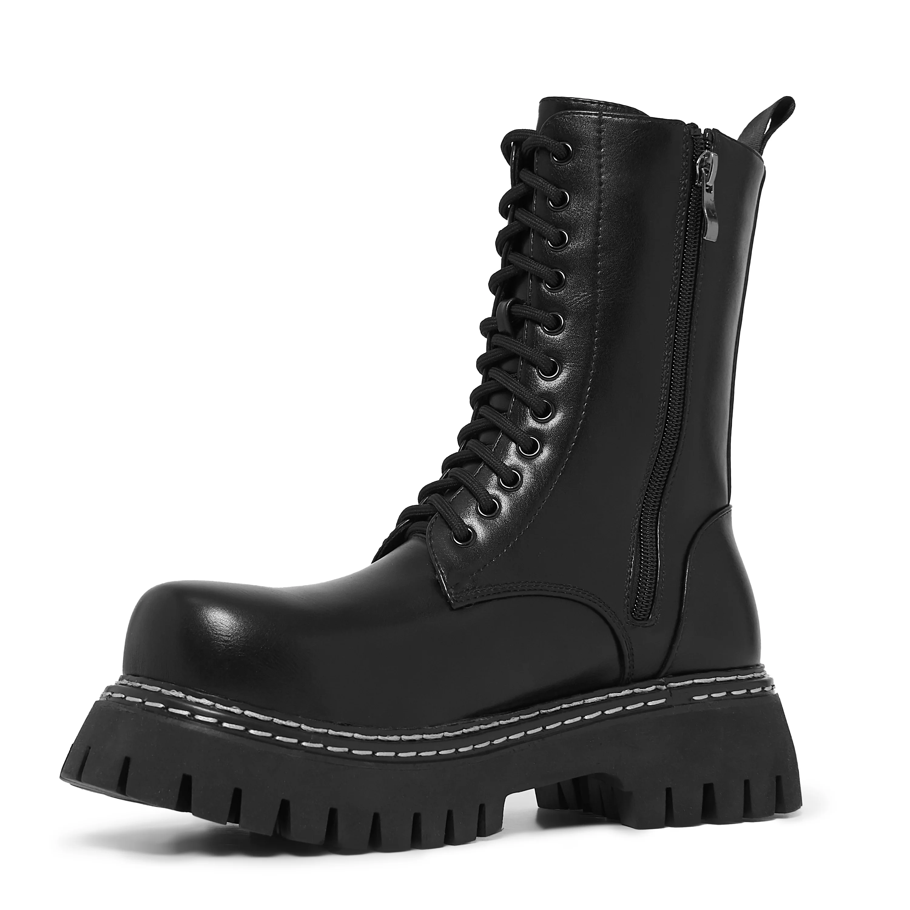 Arasaka Men's Double Rand Military Boots - Black - Image 5