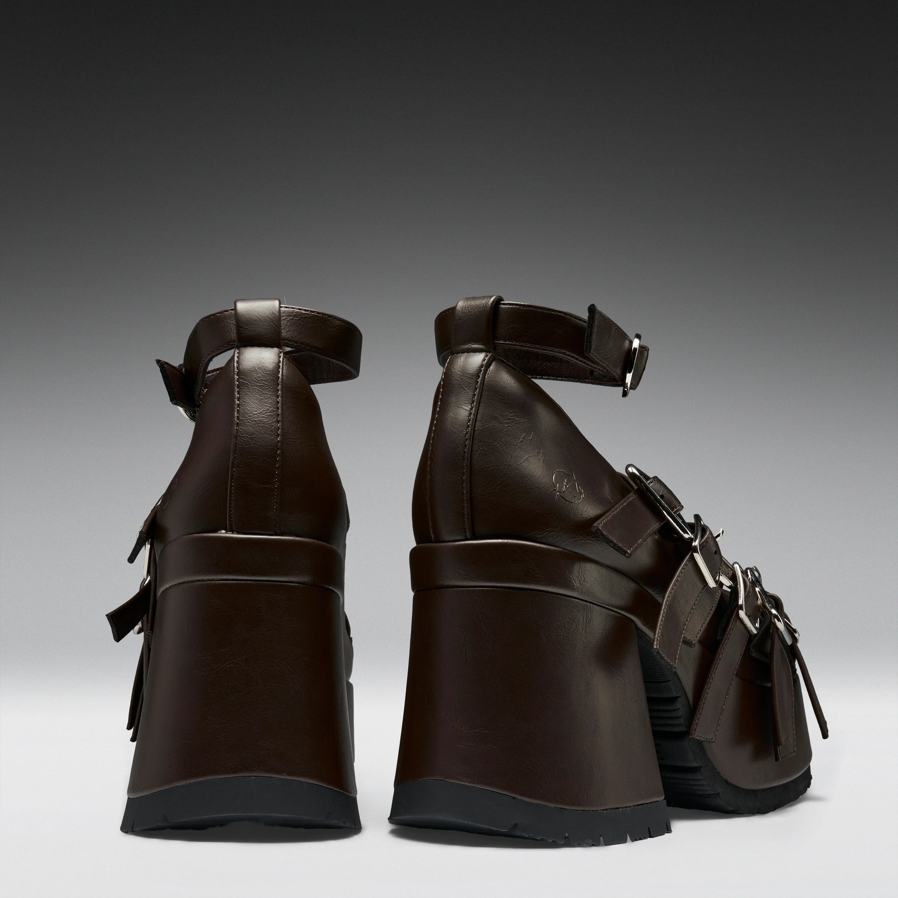 Avalon Strappy Heeled Shoes- Acorn - Image 5