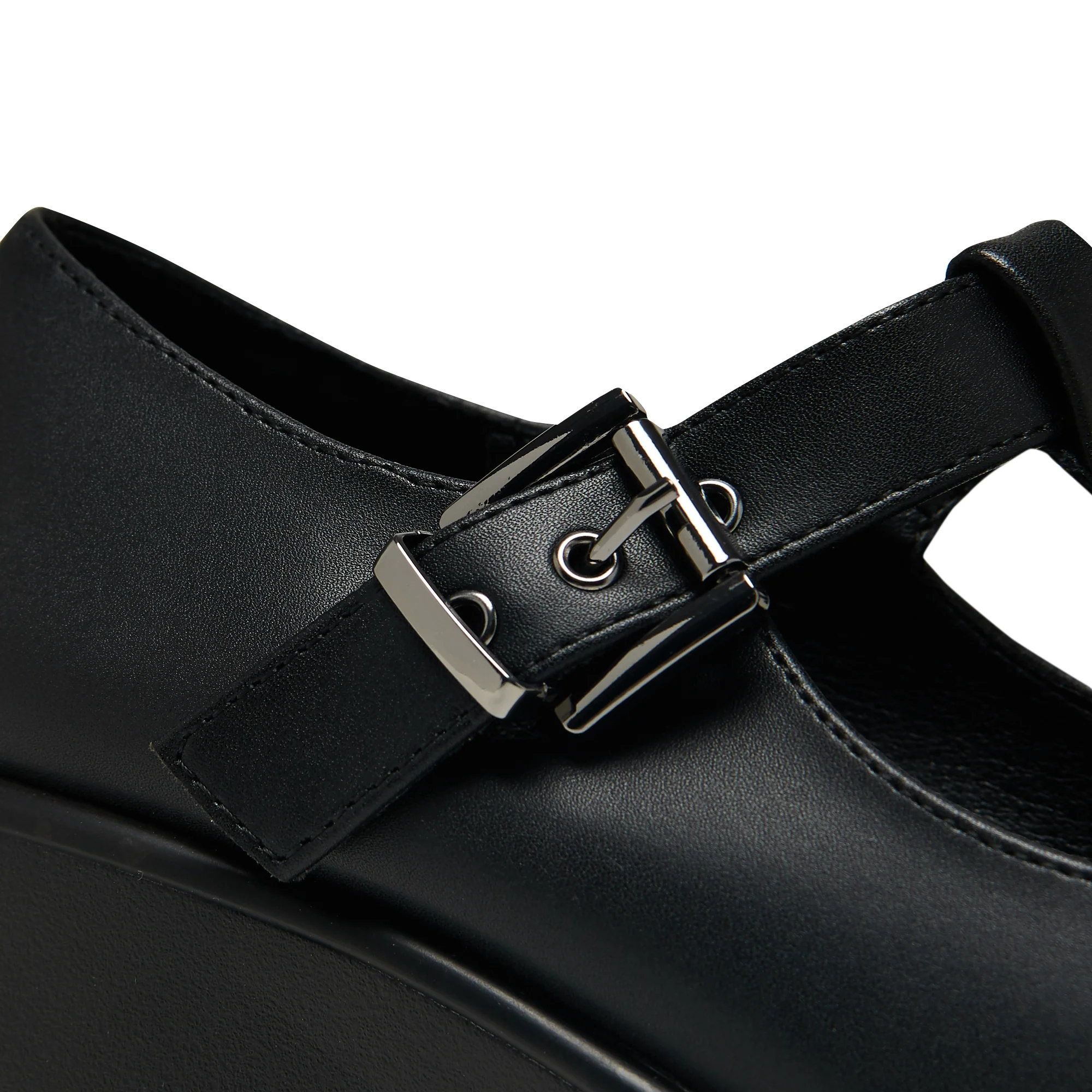 SAI Black Mary Jane Shoes 'Faux Leather Edition' - Image 3