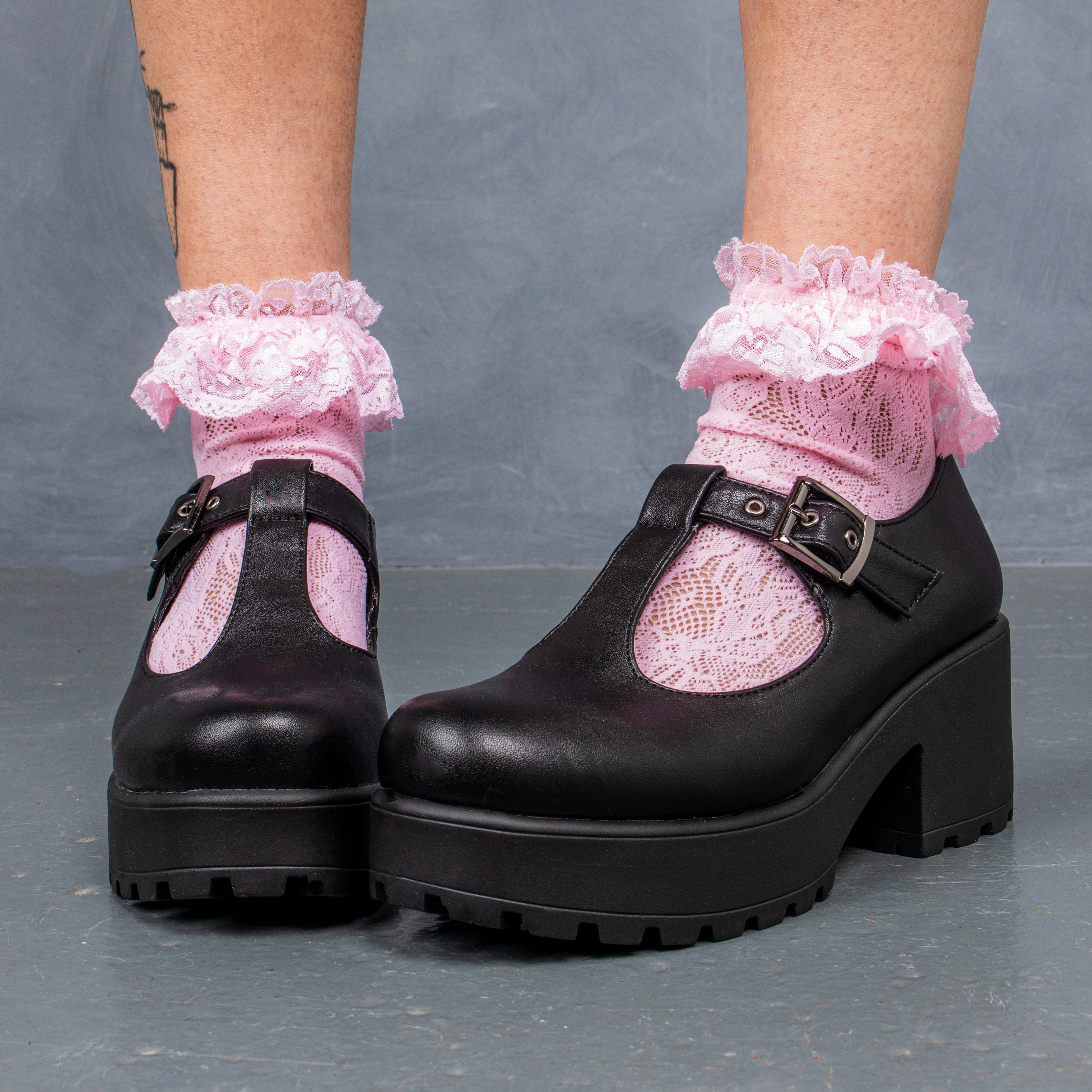 SAI Black Mary Jane Shoes 'Faux Leather Edition' - Image 4