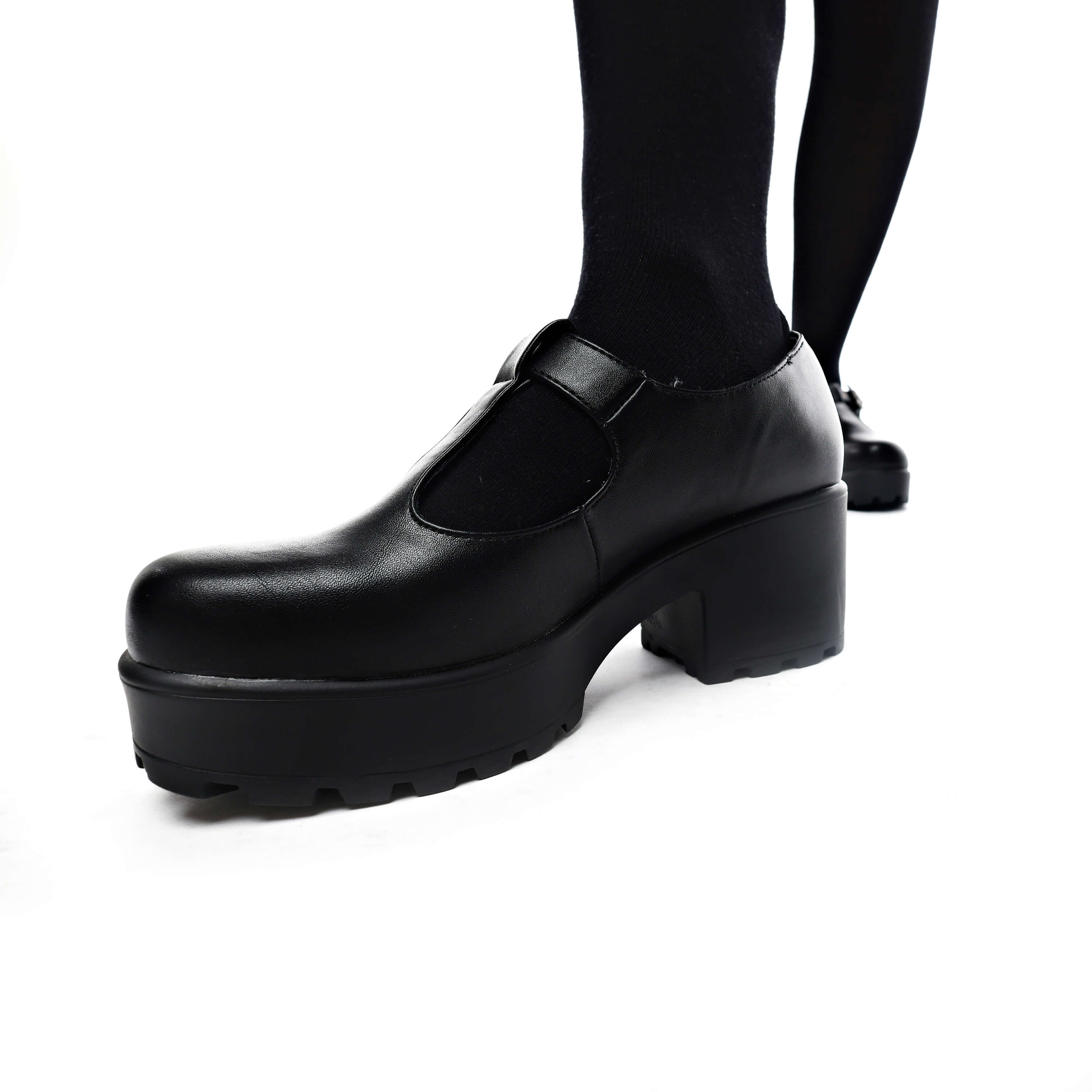 SAI Black Mary Jane Shoes 'Faux Leather Edition' - Image 8