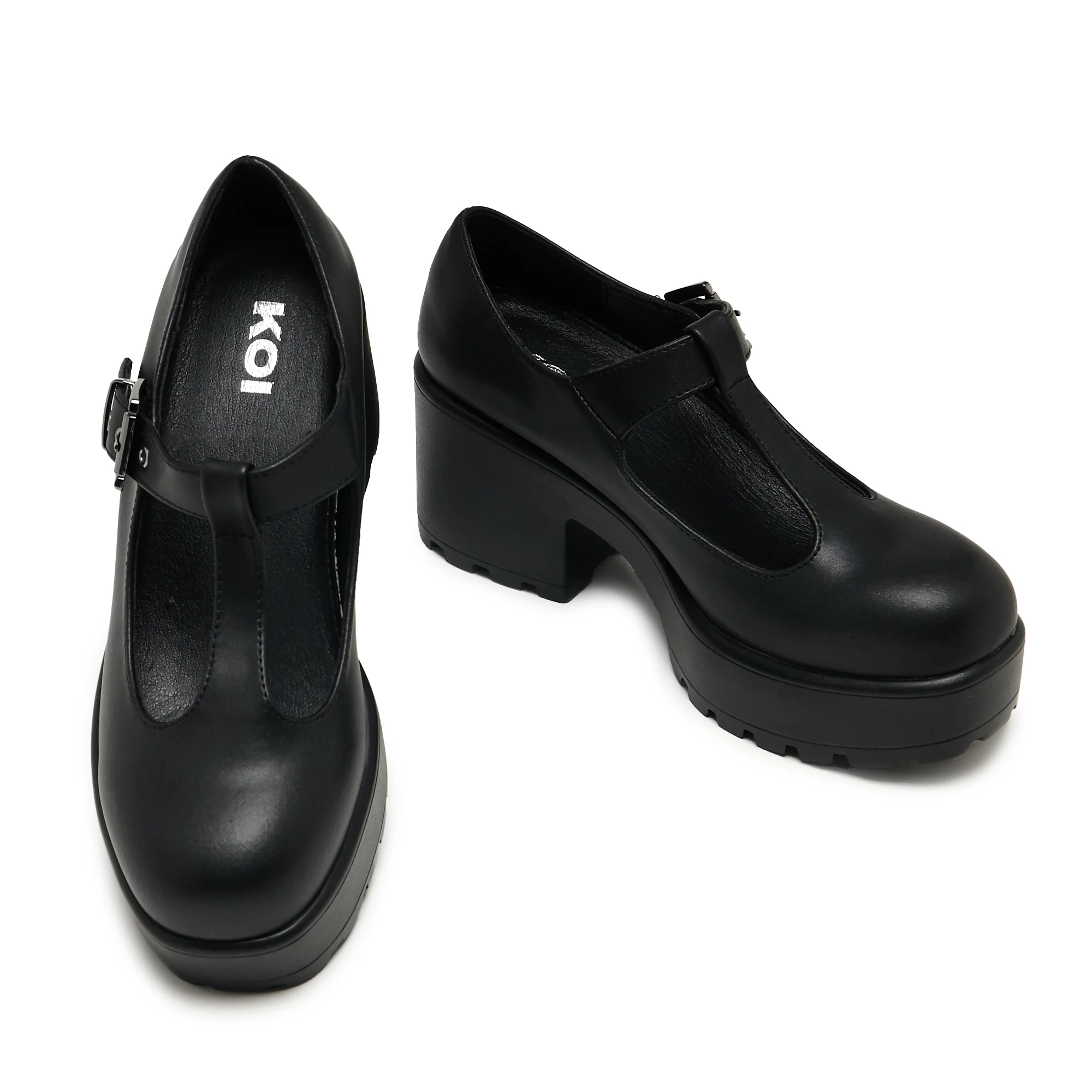 SAI Black Mary Jane Shoes 'Faux Leather Edition' - Image 9