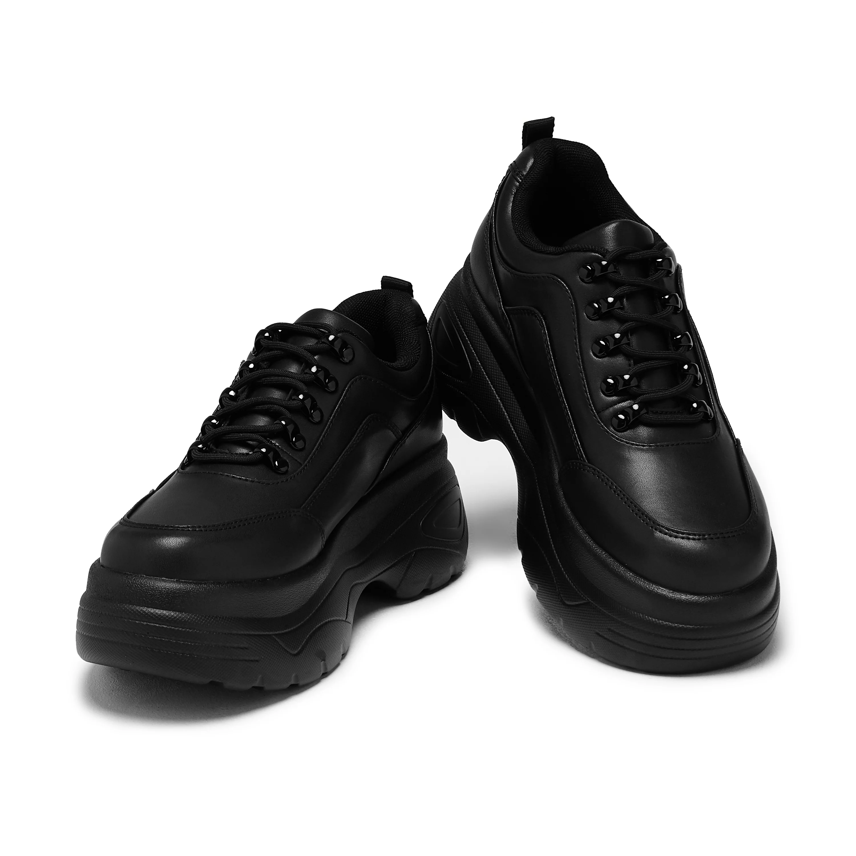Jennie Black Chunky Bubble Trainers - Image 5