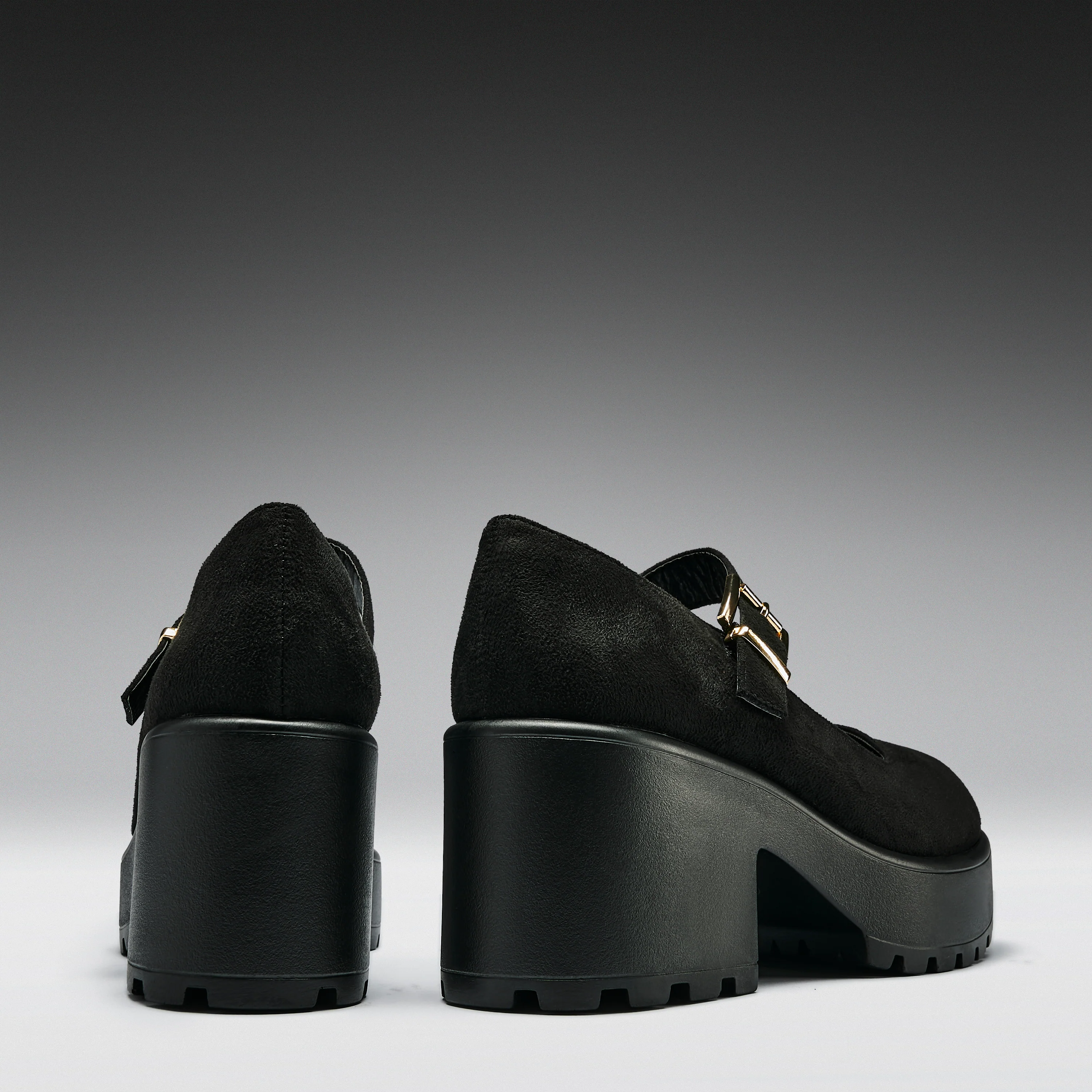 TIRA Black Mary Jane Shoes 'Suede Edition' - Image 5