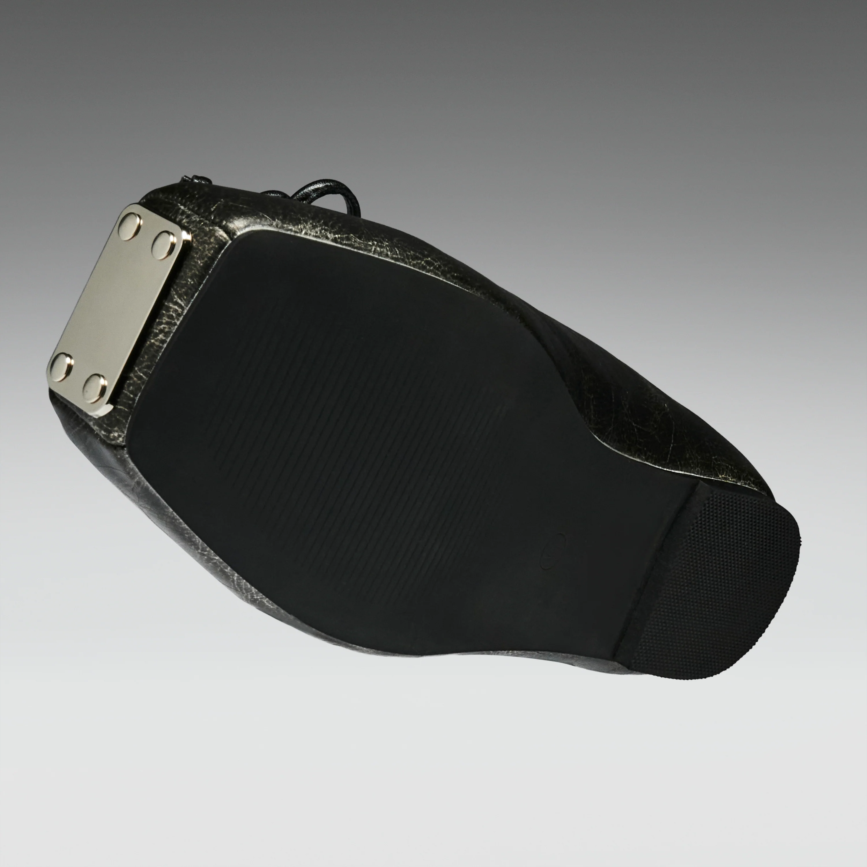 Blithe Metal Toe Ballet Flats- Cracked Grey - Image 10
