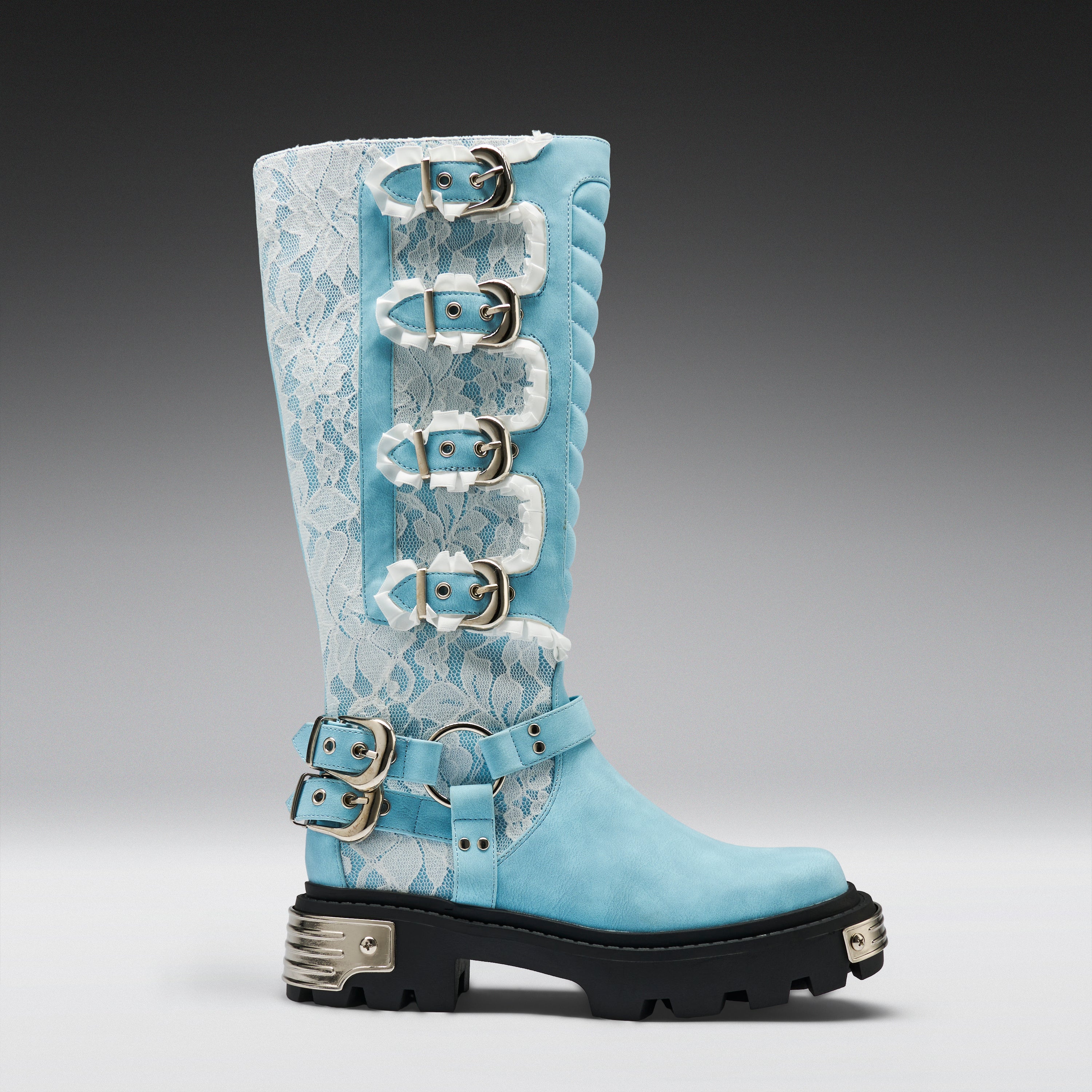 Jazmin Bean x KOI Blue Inside Whimsical Long Boots - Image 4