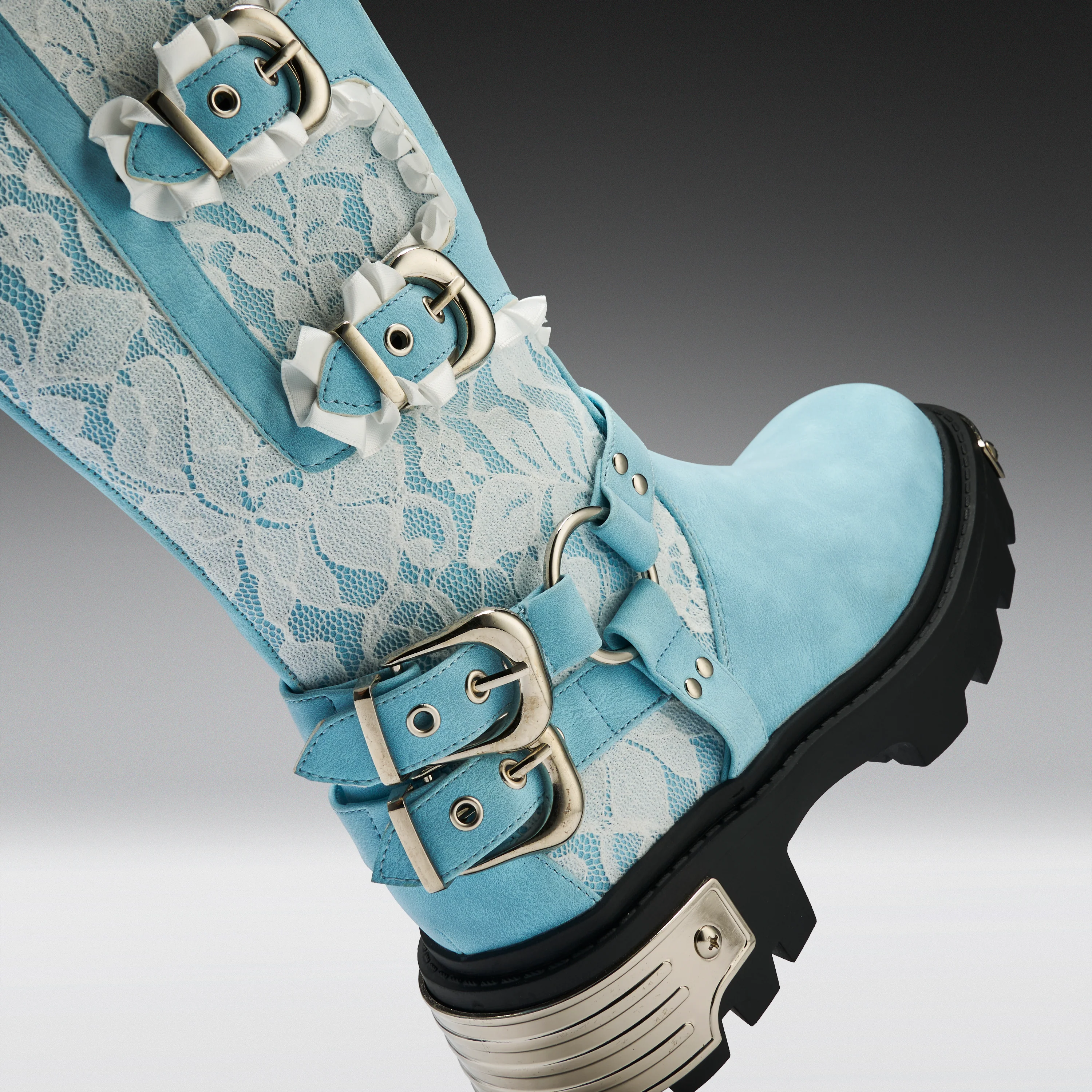 Jazmin Bean x KOI Blue Inside Whimsical Long Boots - Image 5