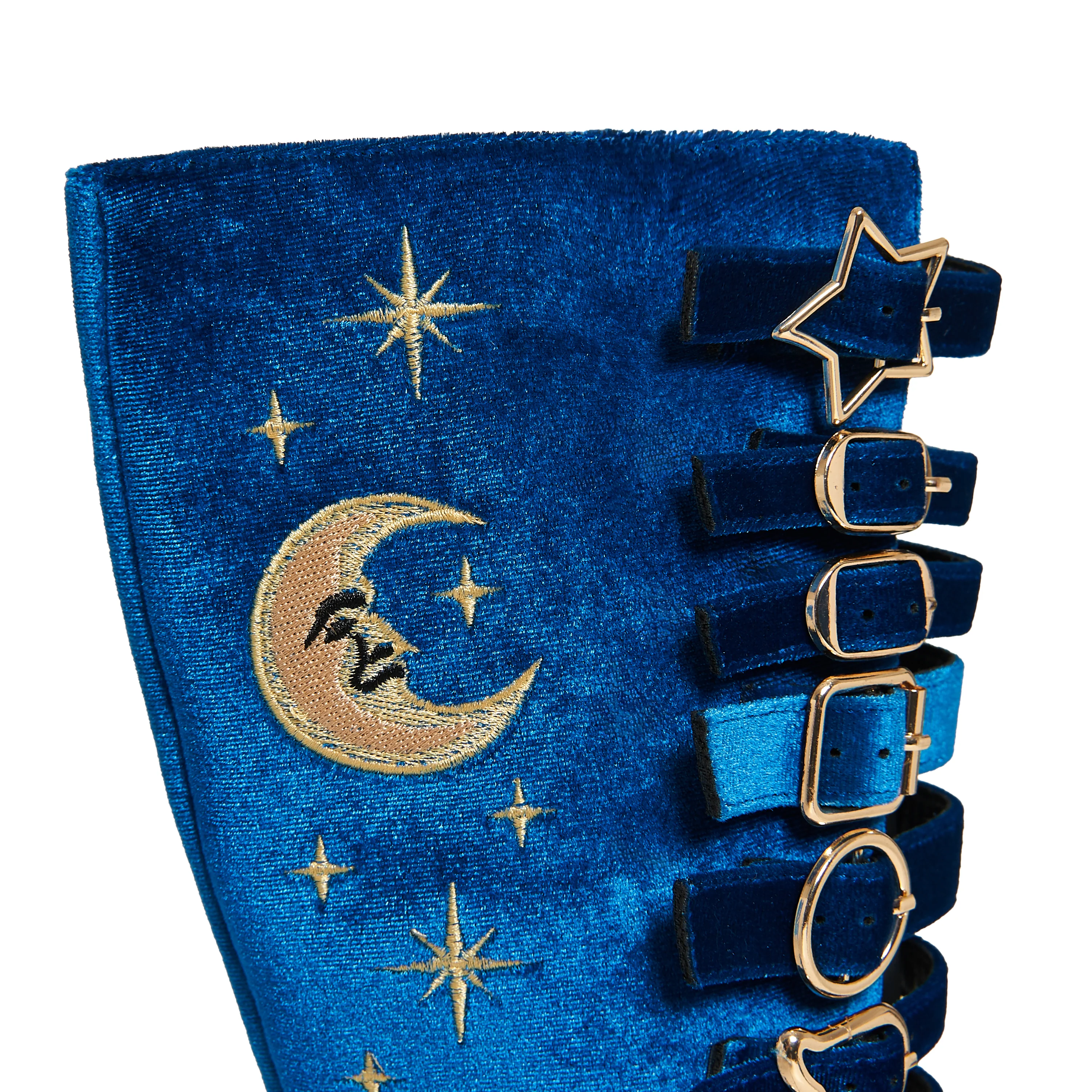 Cyberspace Celestial Long Boots - Blue - Image 3