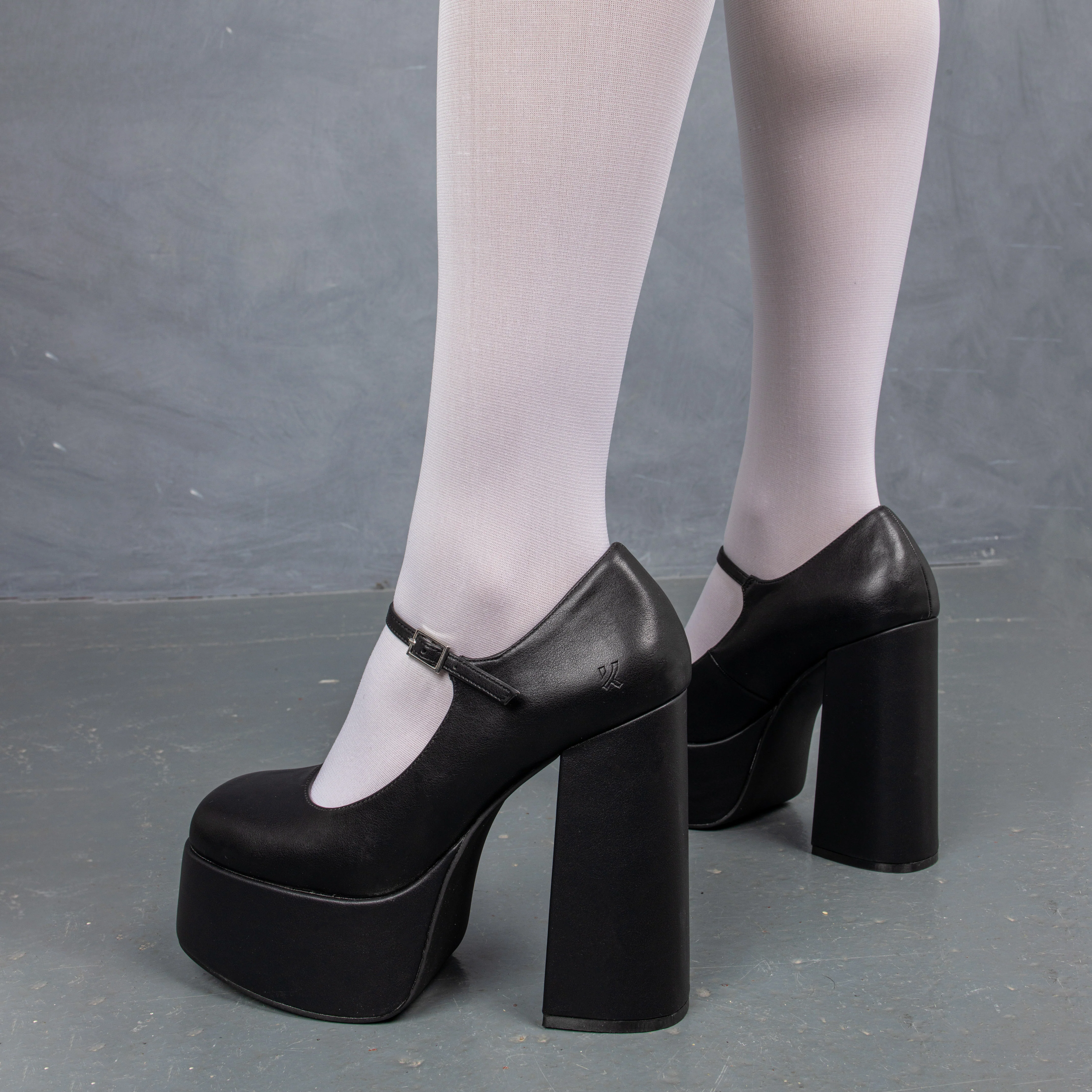 Darkbloom Black Platform Heels - Image 8