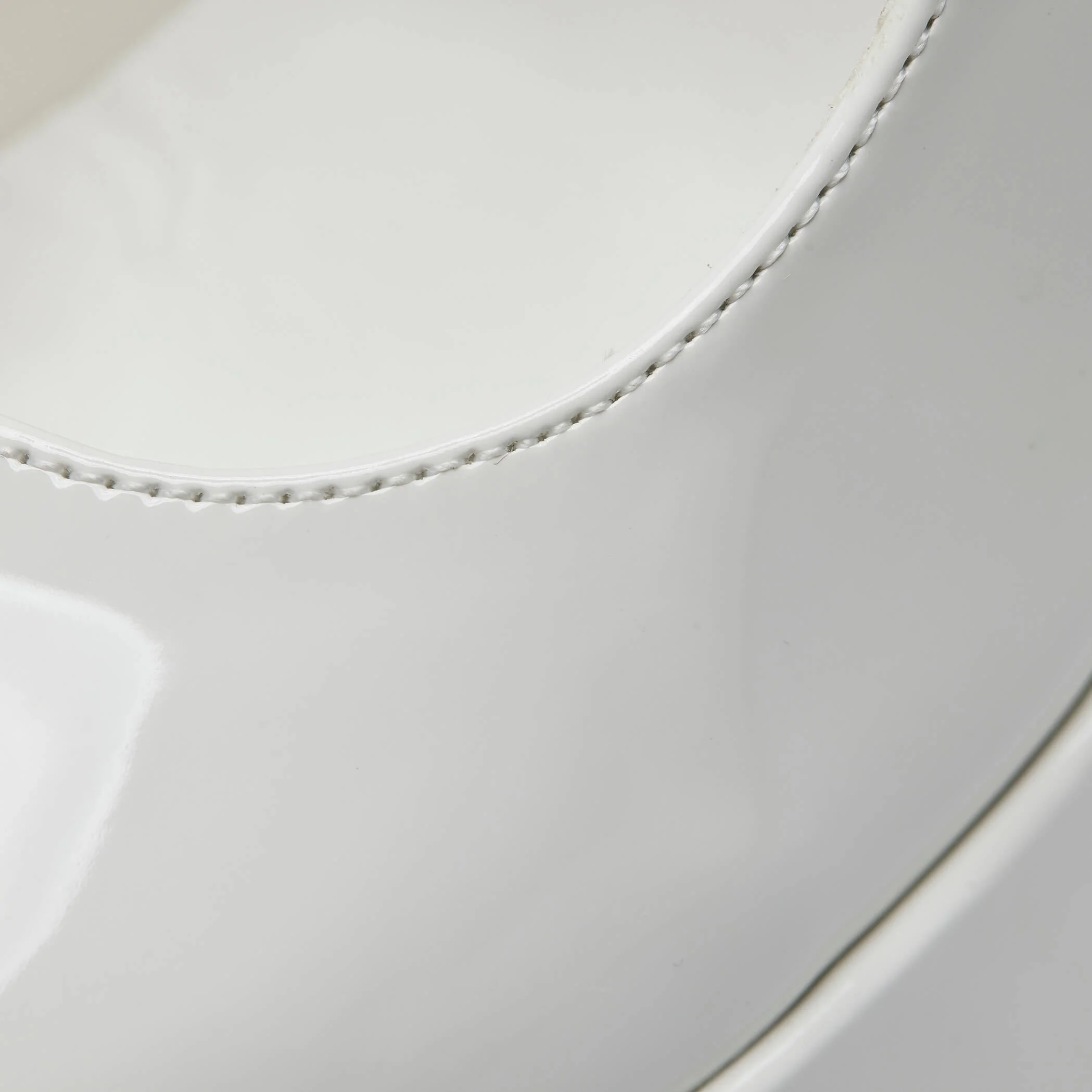 Darkbloom White Patent Platform Heels - Image 4
