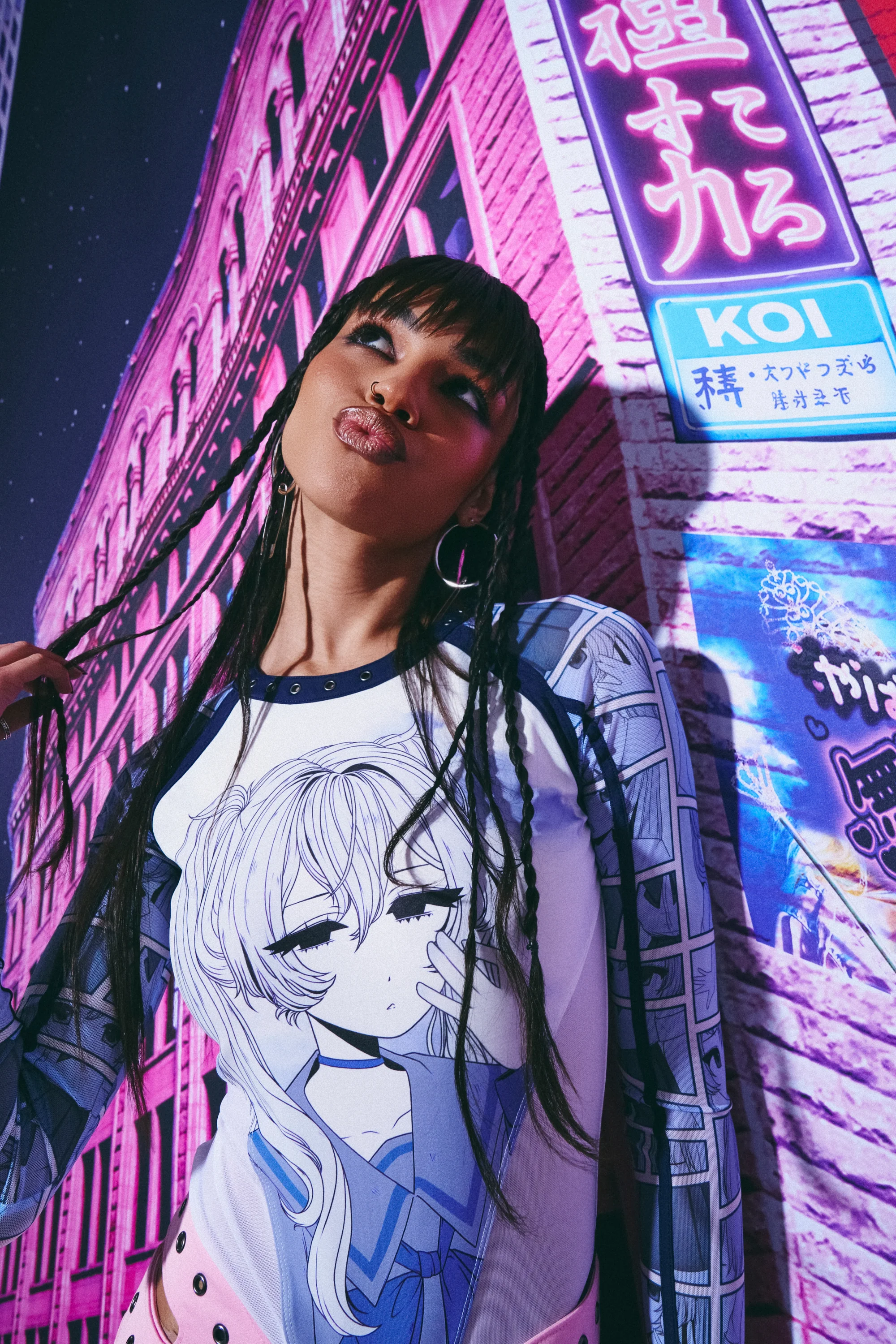 Dreamwave Anime-Print Bodysuit - Blue - Image 6