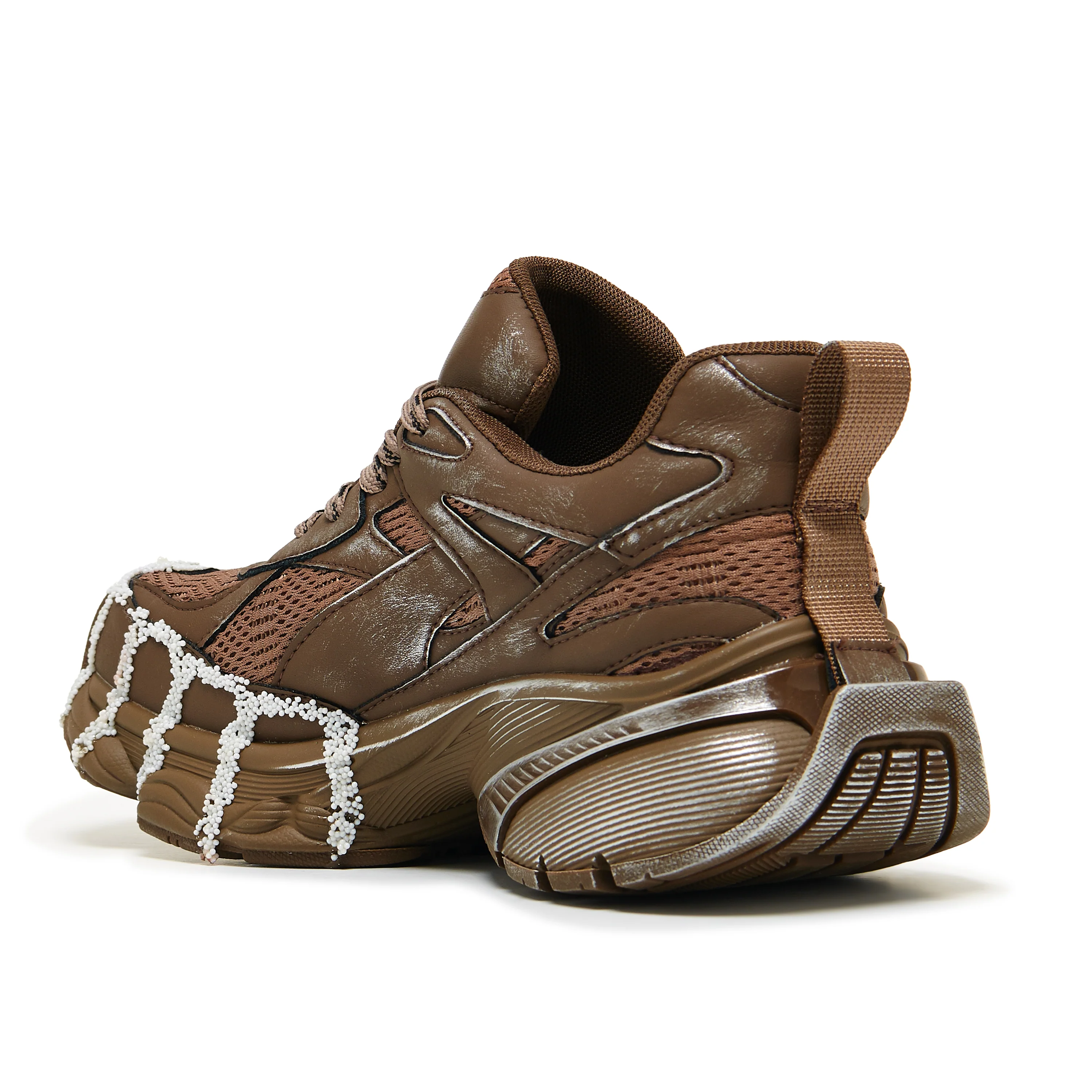 Forest Lines Mega Chunky Trainers- Brown - Image 3