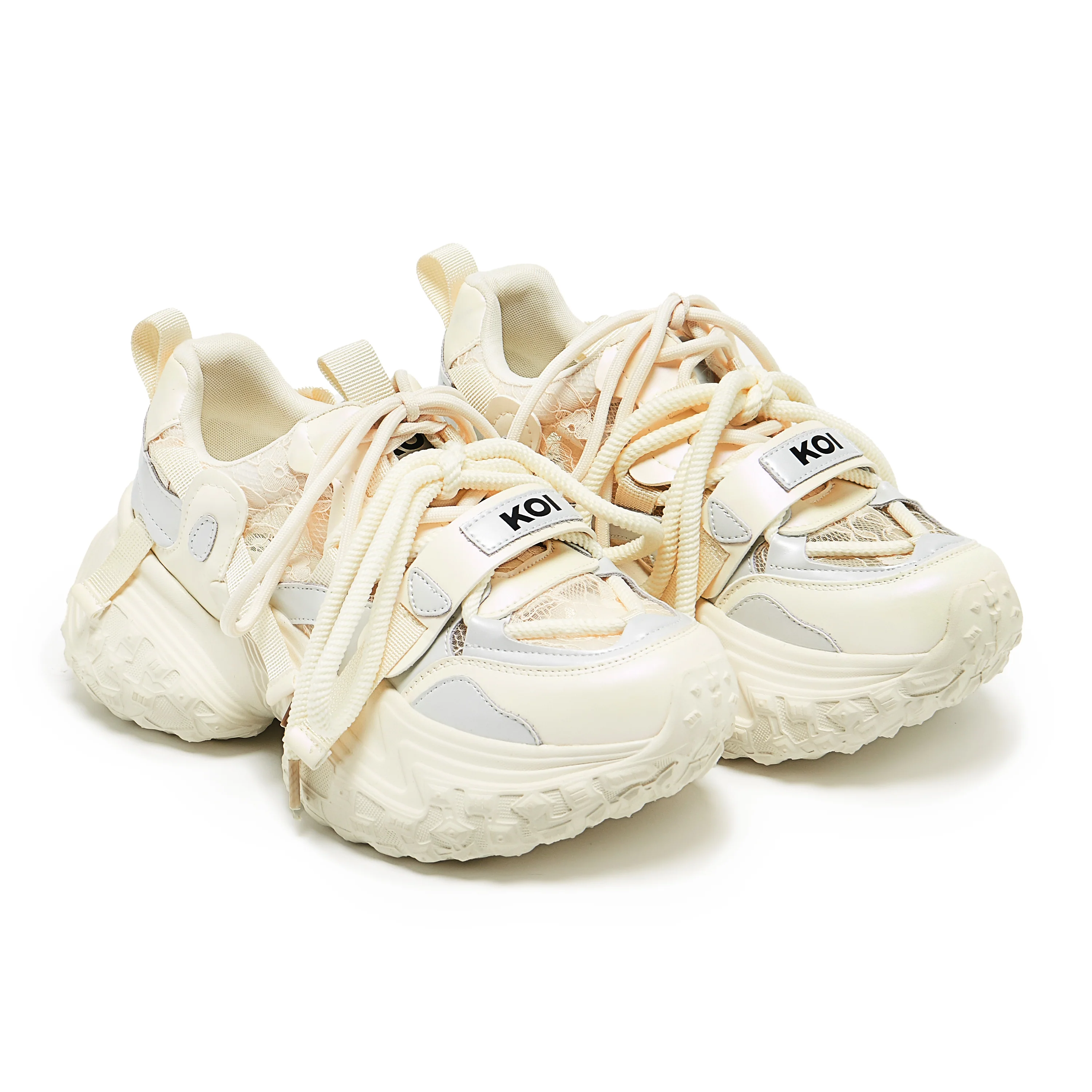 Frozen Shores Mega Chunky Trainers - Vanilla - Image 2