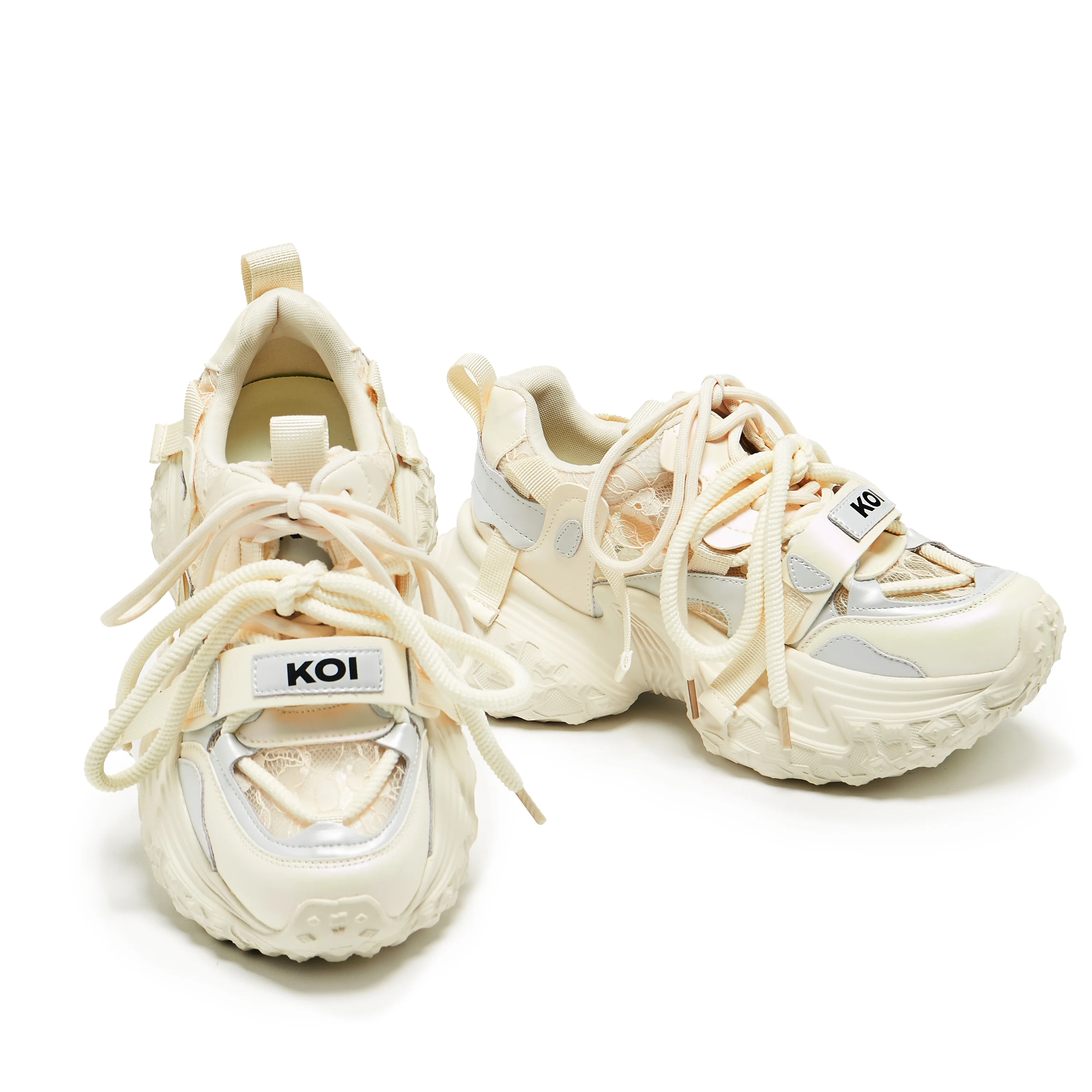 Frozen Shores Mega Chunky Trainers - Vanilla - Image 3