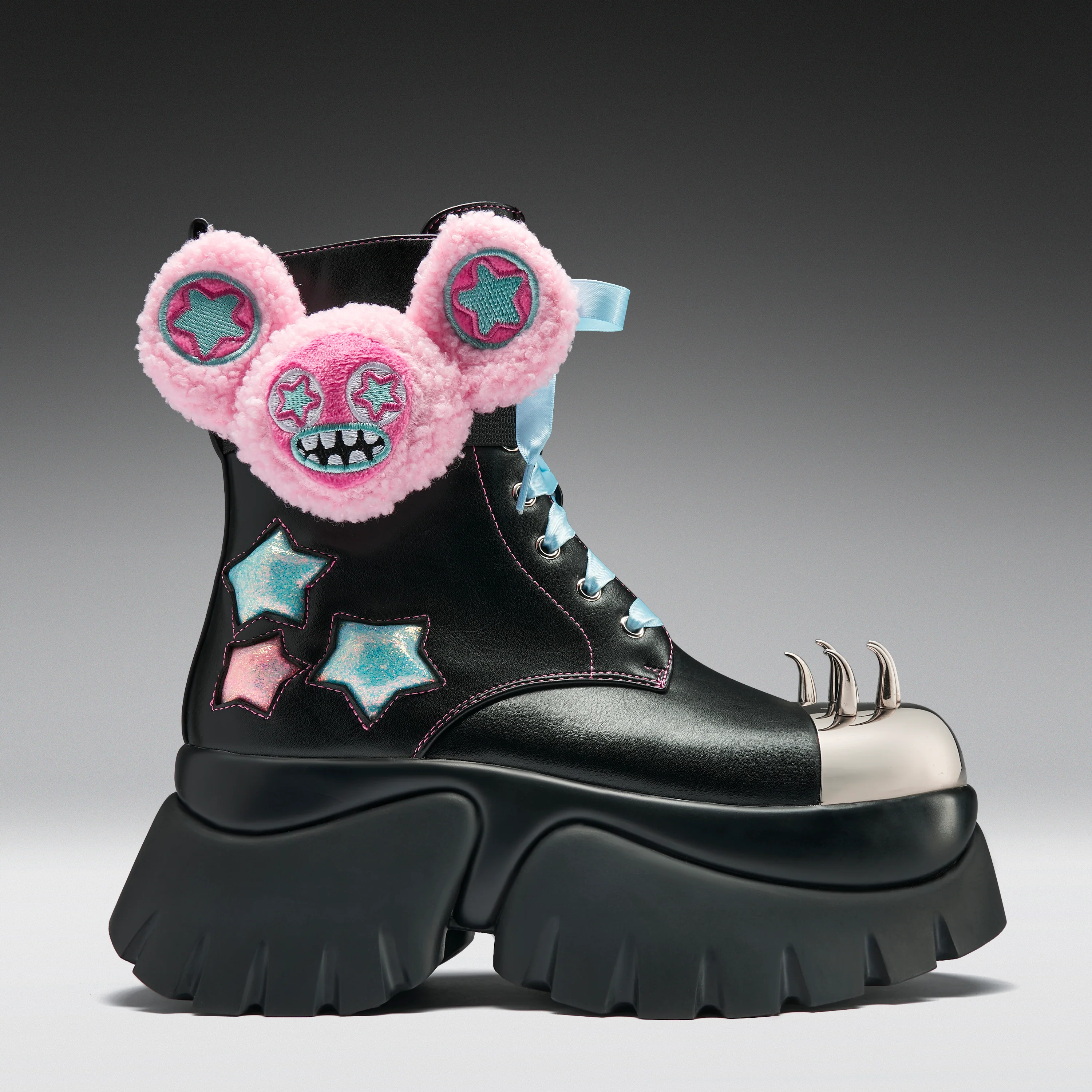 Jazmin Bean x KOI Frunkrocker Sidekick Monster Boots - Black - Image 4
