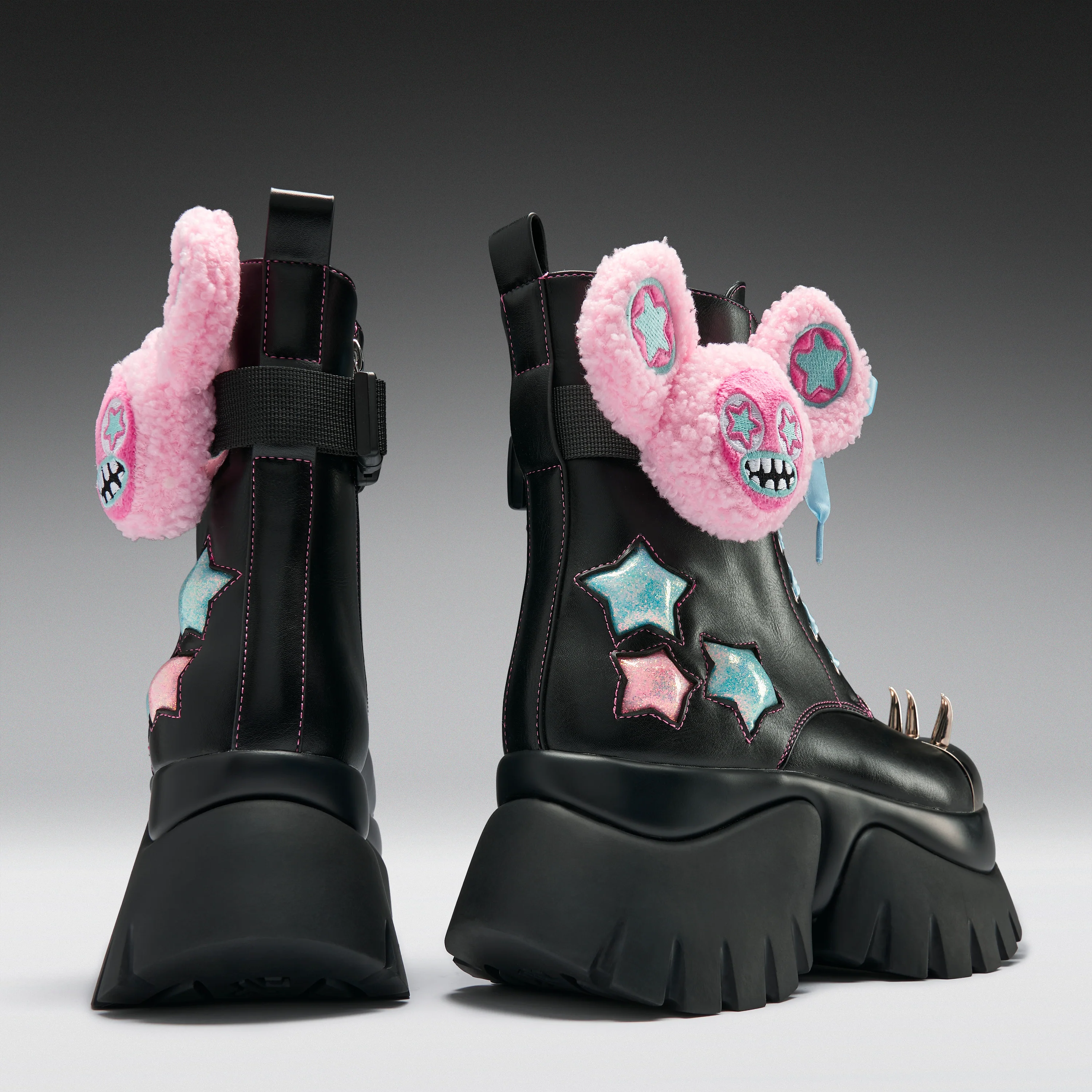 Jazmin Bean x KOI Frunkrocker Sidekick Monster Boots - Black - Image 7