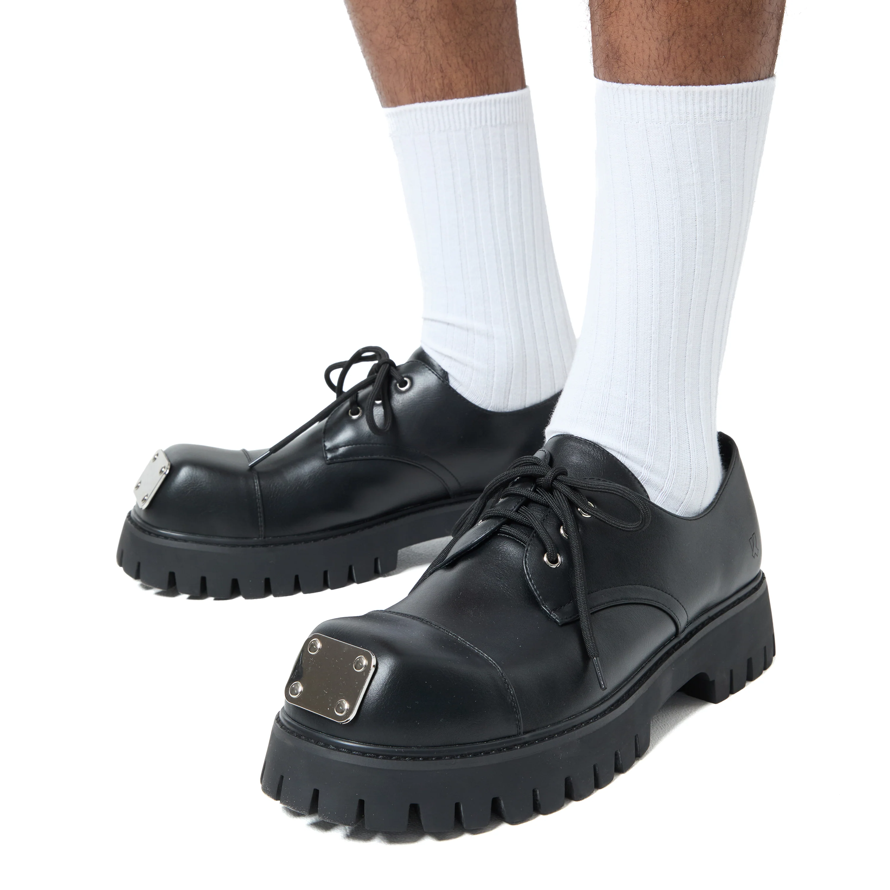 Gehrman Metal Cap Men's Chunky Shoes - Shadow - Image 3