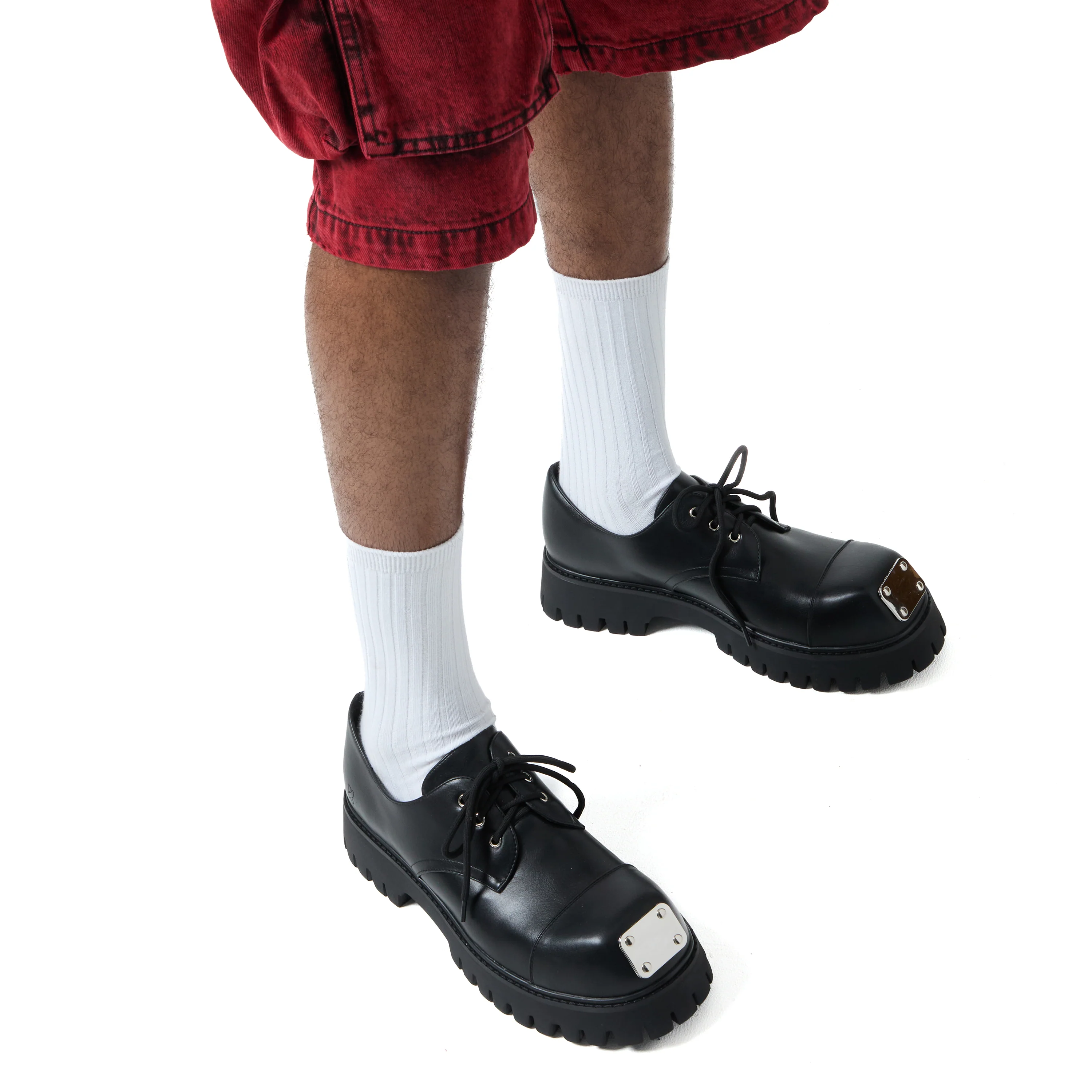 Gehrman Metal Cap Men's Chunky Shoes - Shadow - Image 8