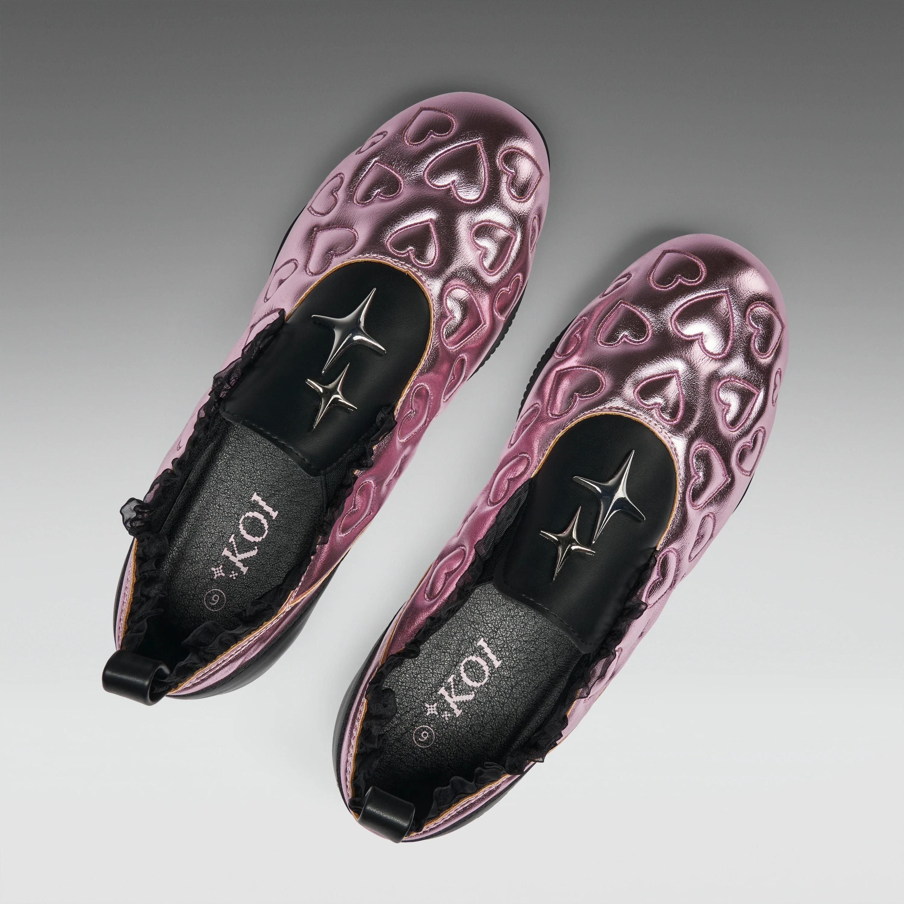 Heartbreaker Sporty Slip On Shoes- Pink - Image 4