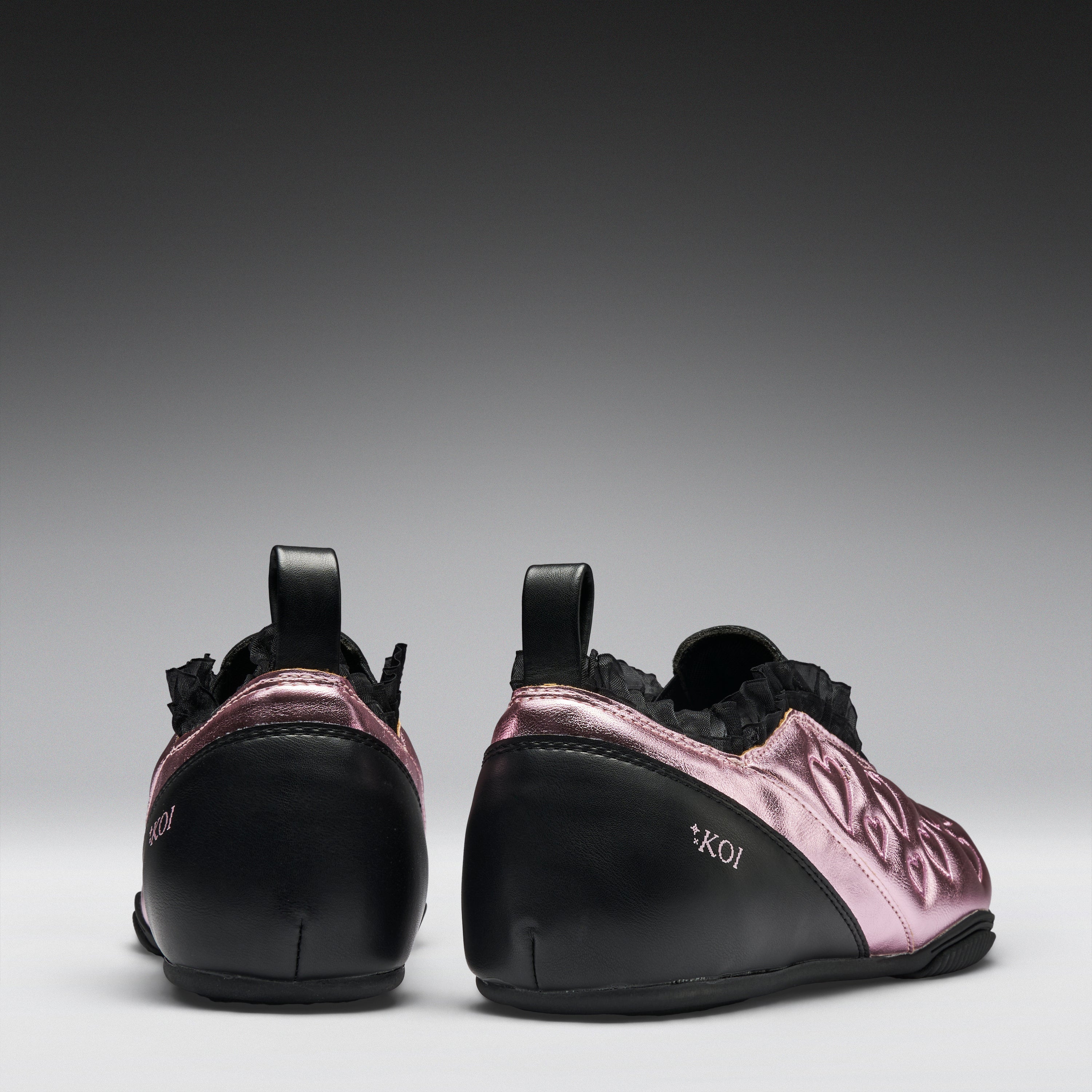 Heartbreaker Sporty Slip On Shoes- Pink - Image 5
