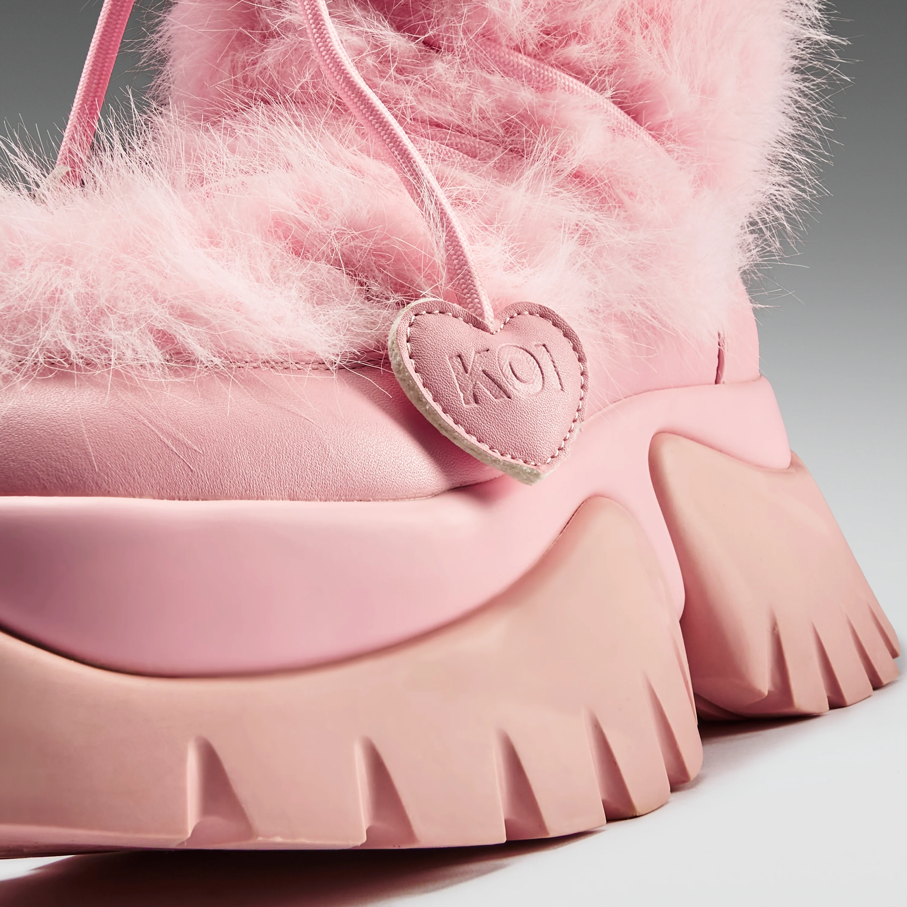 Kawaii Sasquatch Fluffy Boots - Pink - Image 4