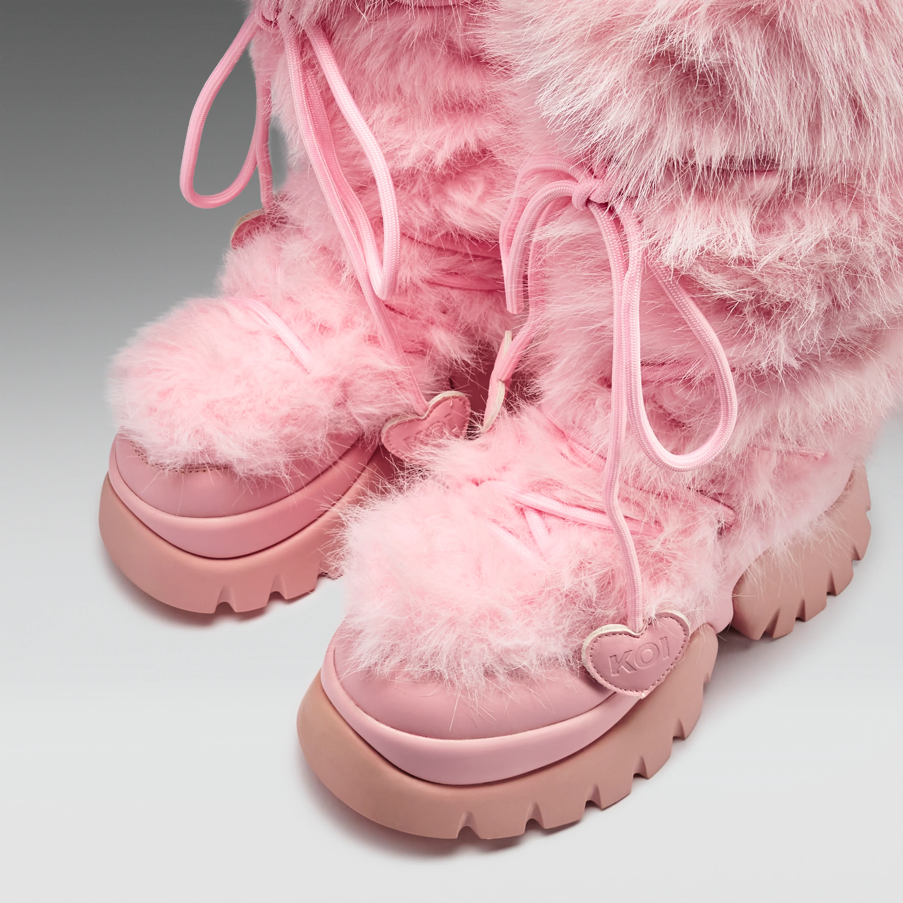 Kawaii Sasquatch Fluffy Boots - Pink - Image 8