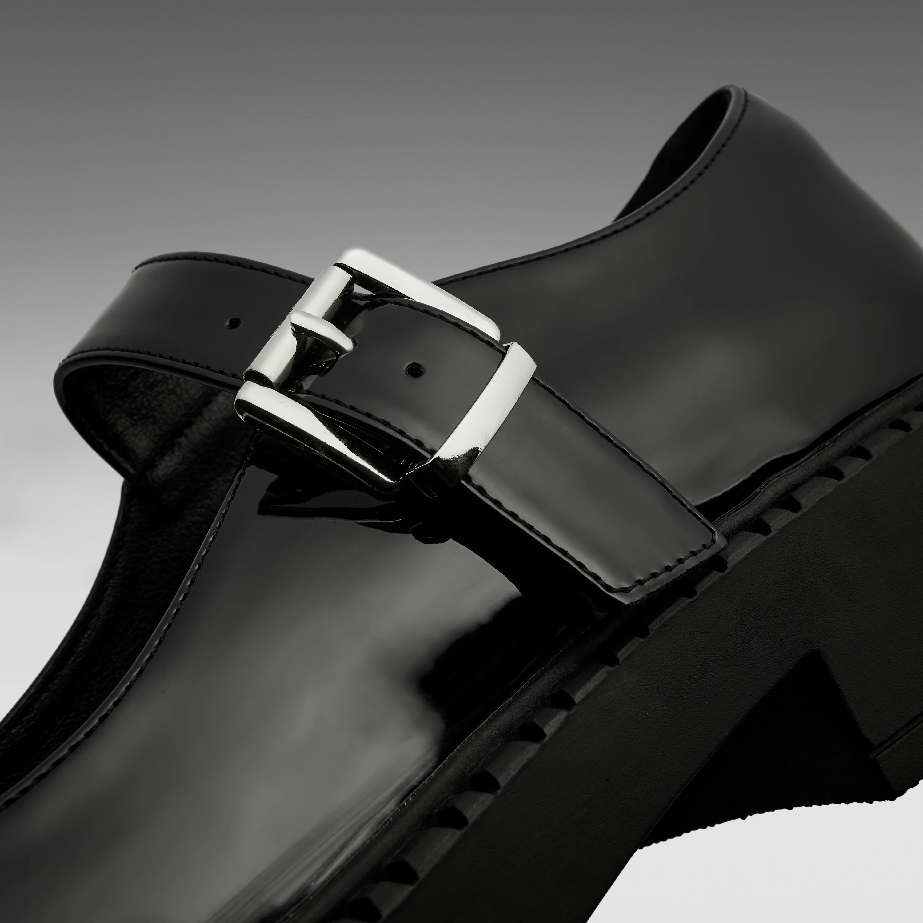 Kishi Tale Black Patent Flat Mary Jane Shoes - Image 5
