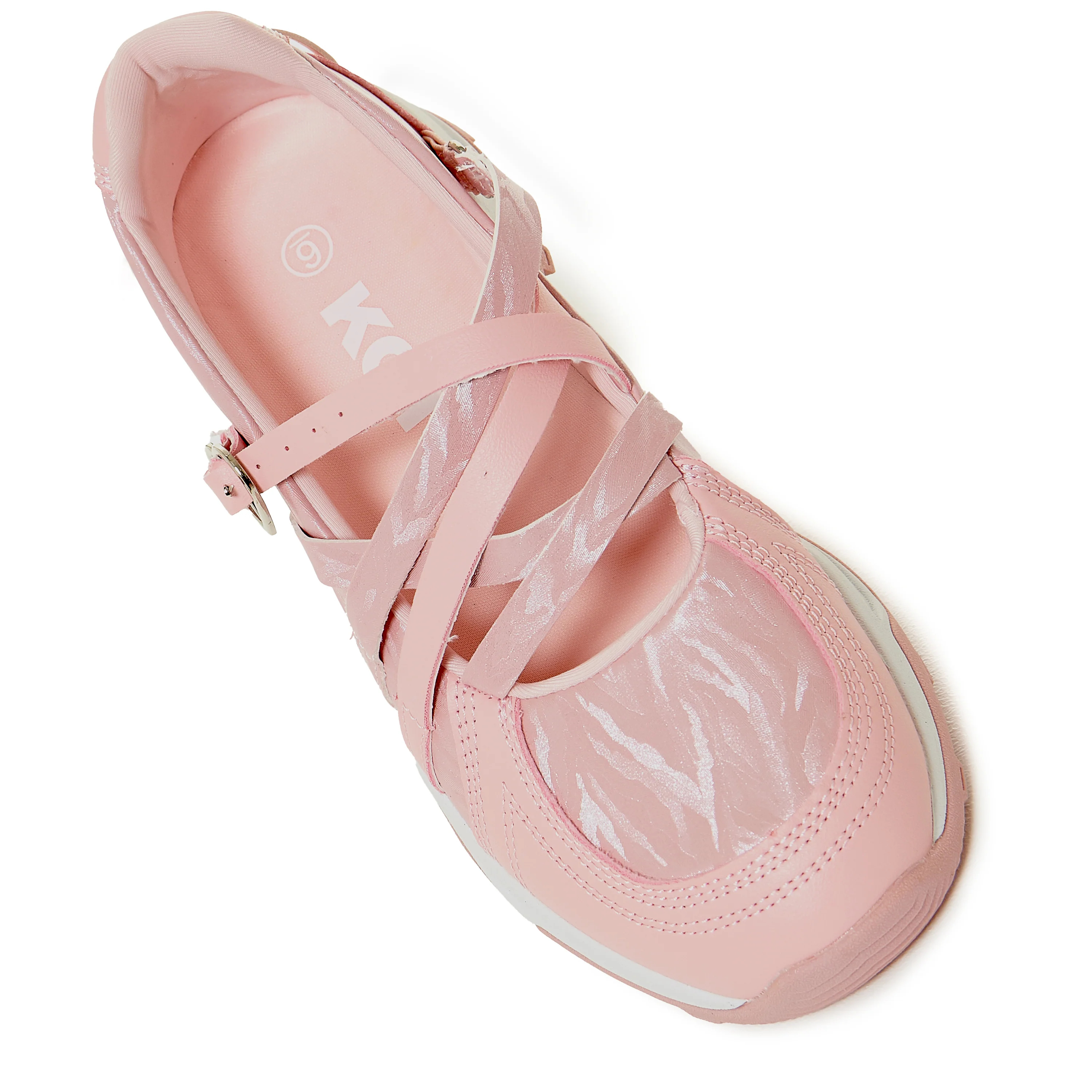Kyubi Shimmering Ballet Mary Janes - Pink - Image 4