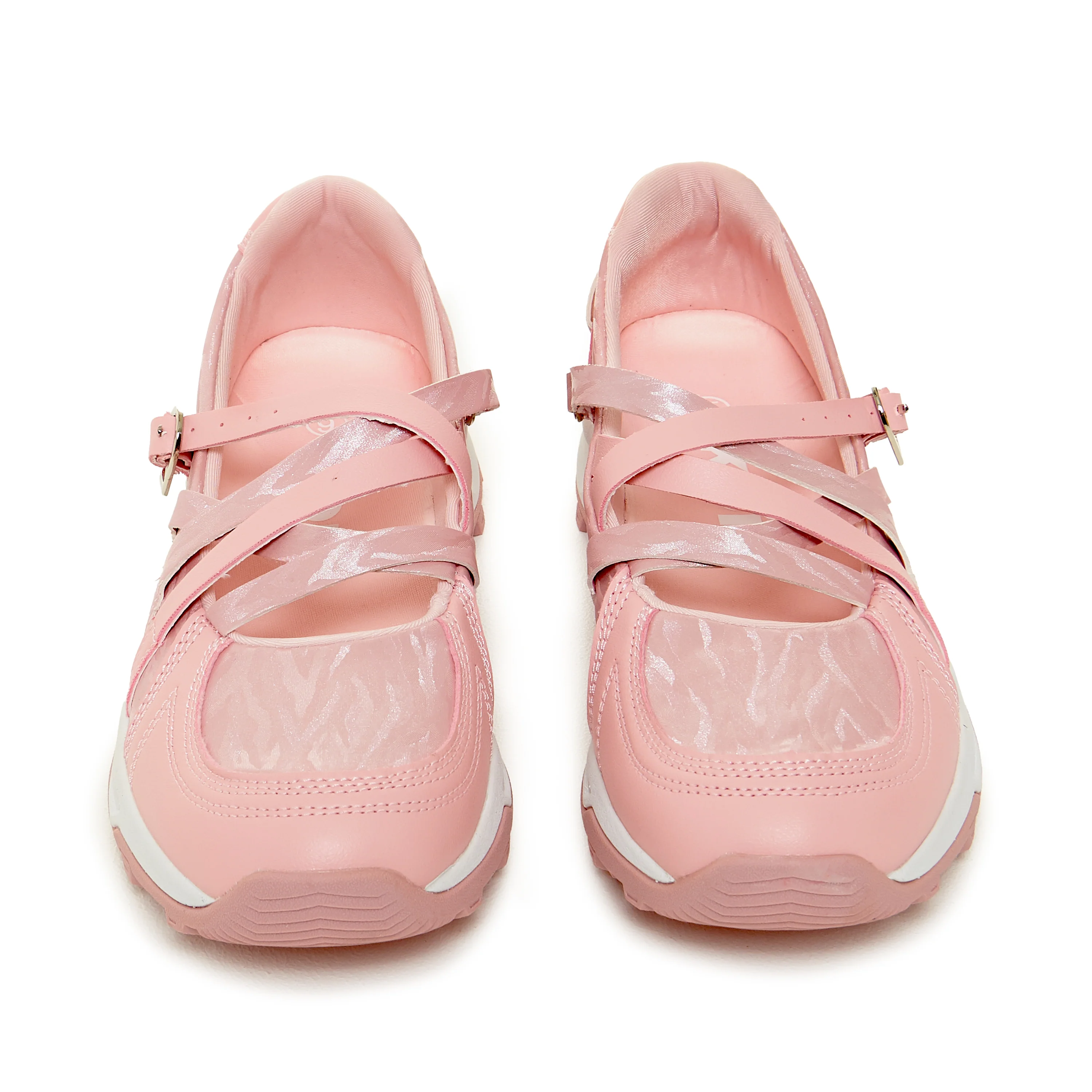 Kyubi Shimmering Ballet Mary Janes - Pink - Image 6