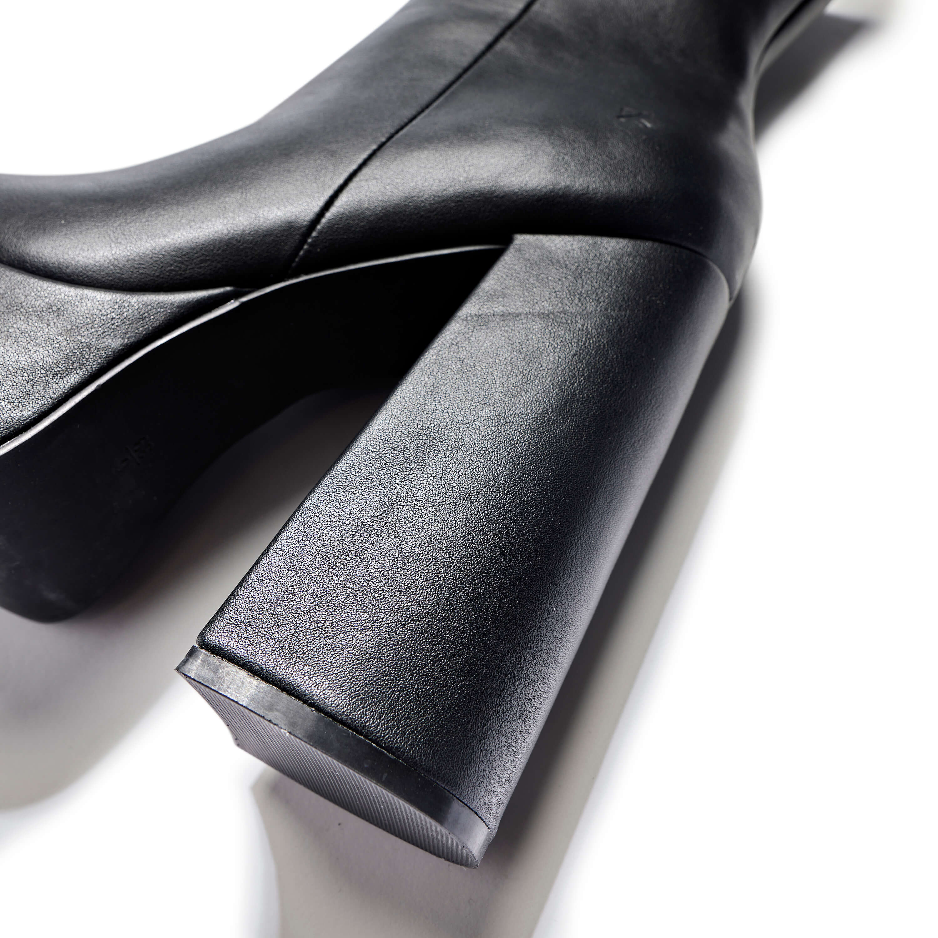 Lexus Black Platform Heeled Boots - Image 7