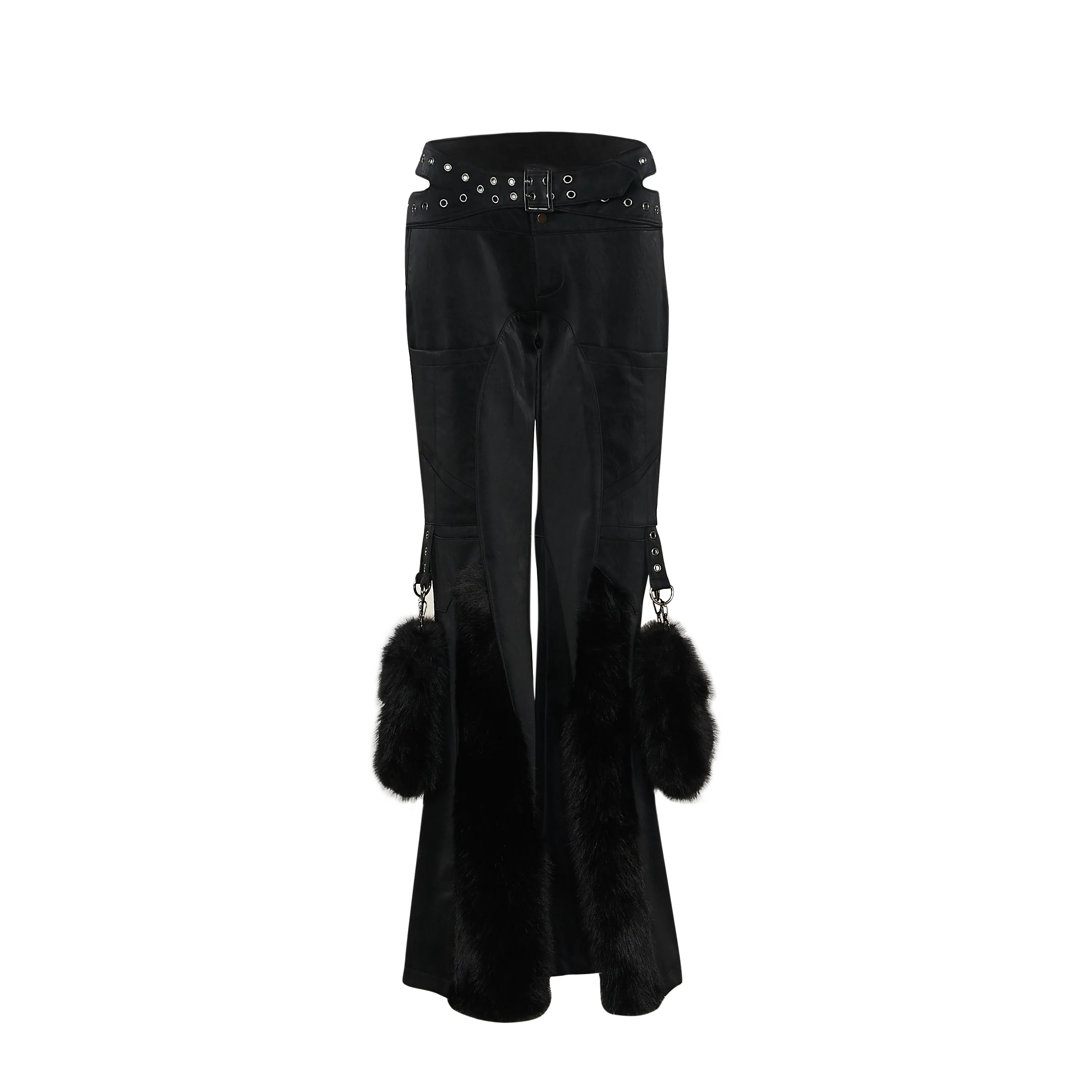 Malacath Zipper Baggy Utility Cargo Pants - Black - Image 4