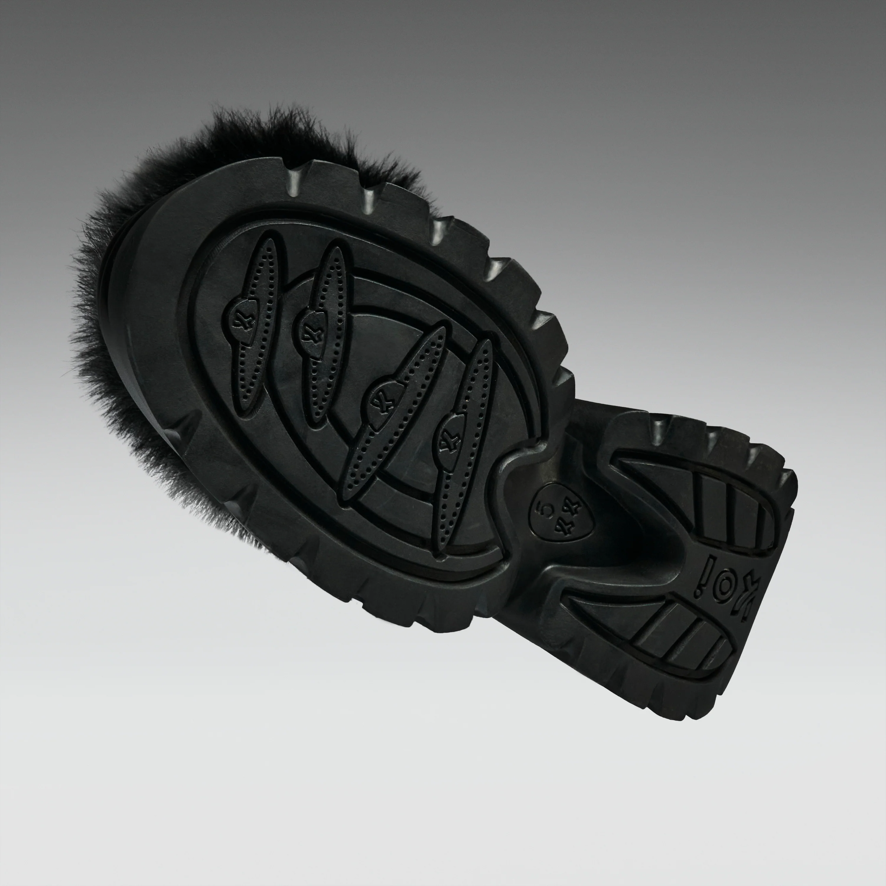 Midnight Sasquatch Fluffy Boots - Black - Image 6