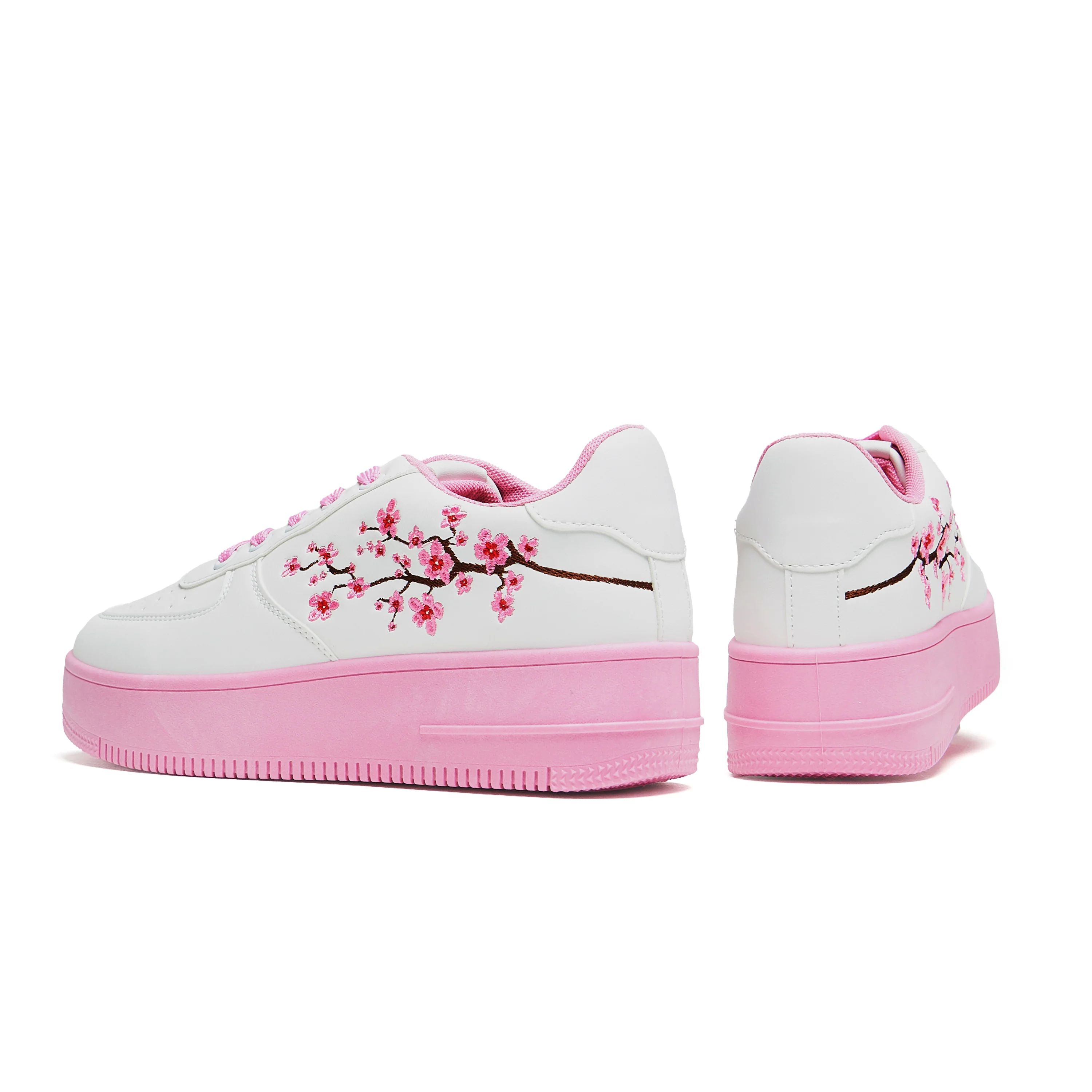Morning Sakura Platform Trainers - White - Image 6