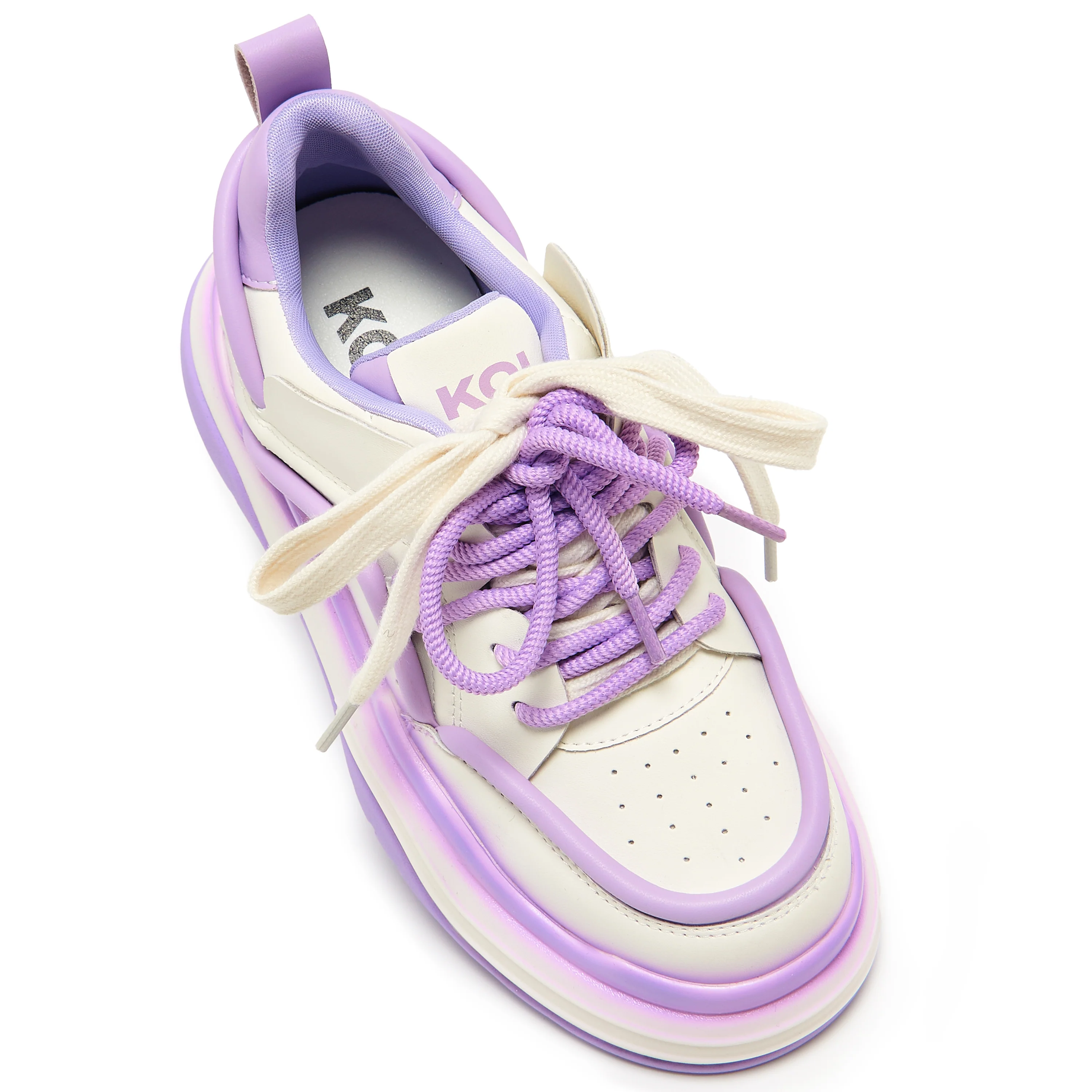 Neon Reef Platform Trainers - Violet - Image 3