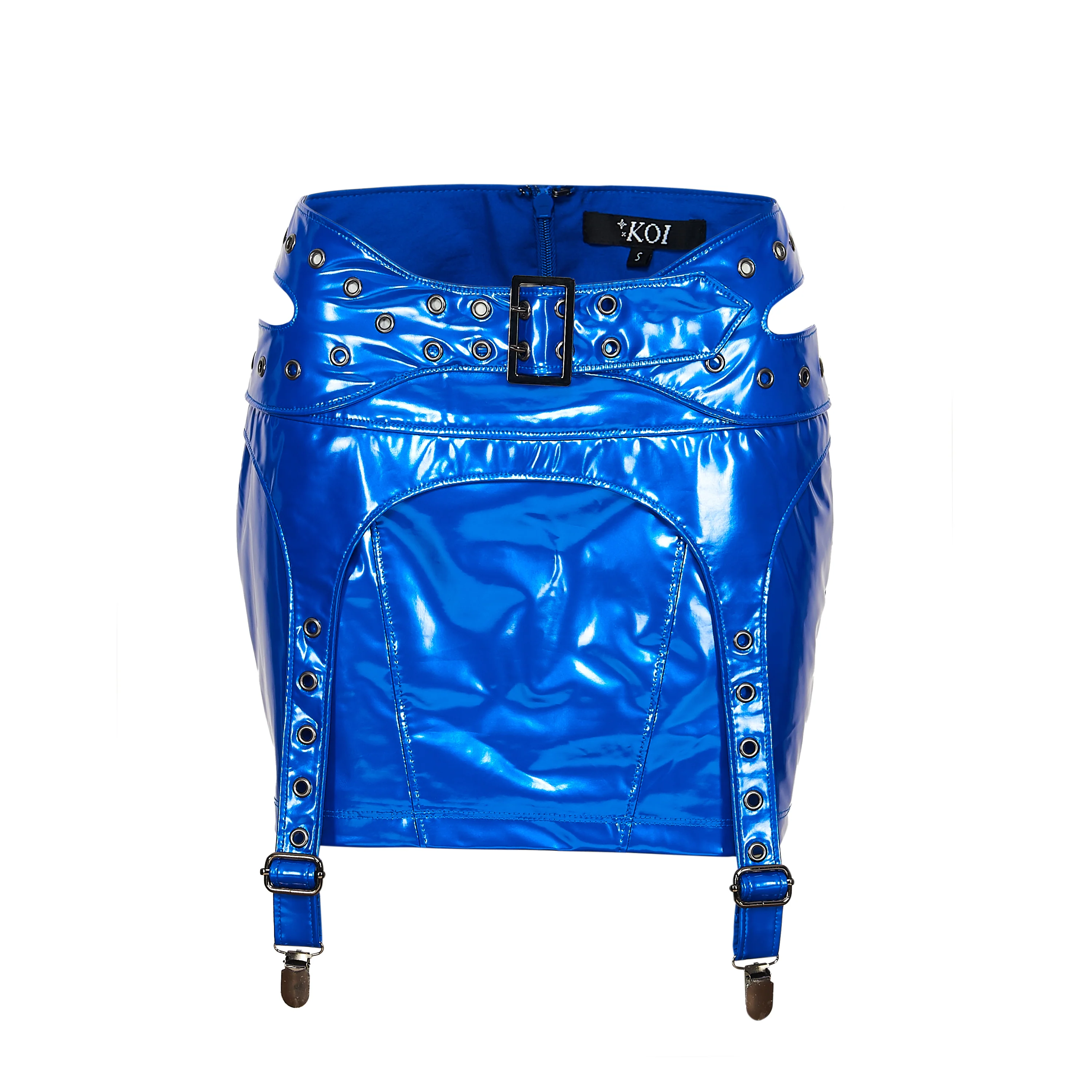 Nimbus Harness Strap Mini Skirt - Blue - Image 3