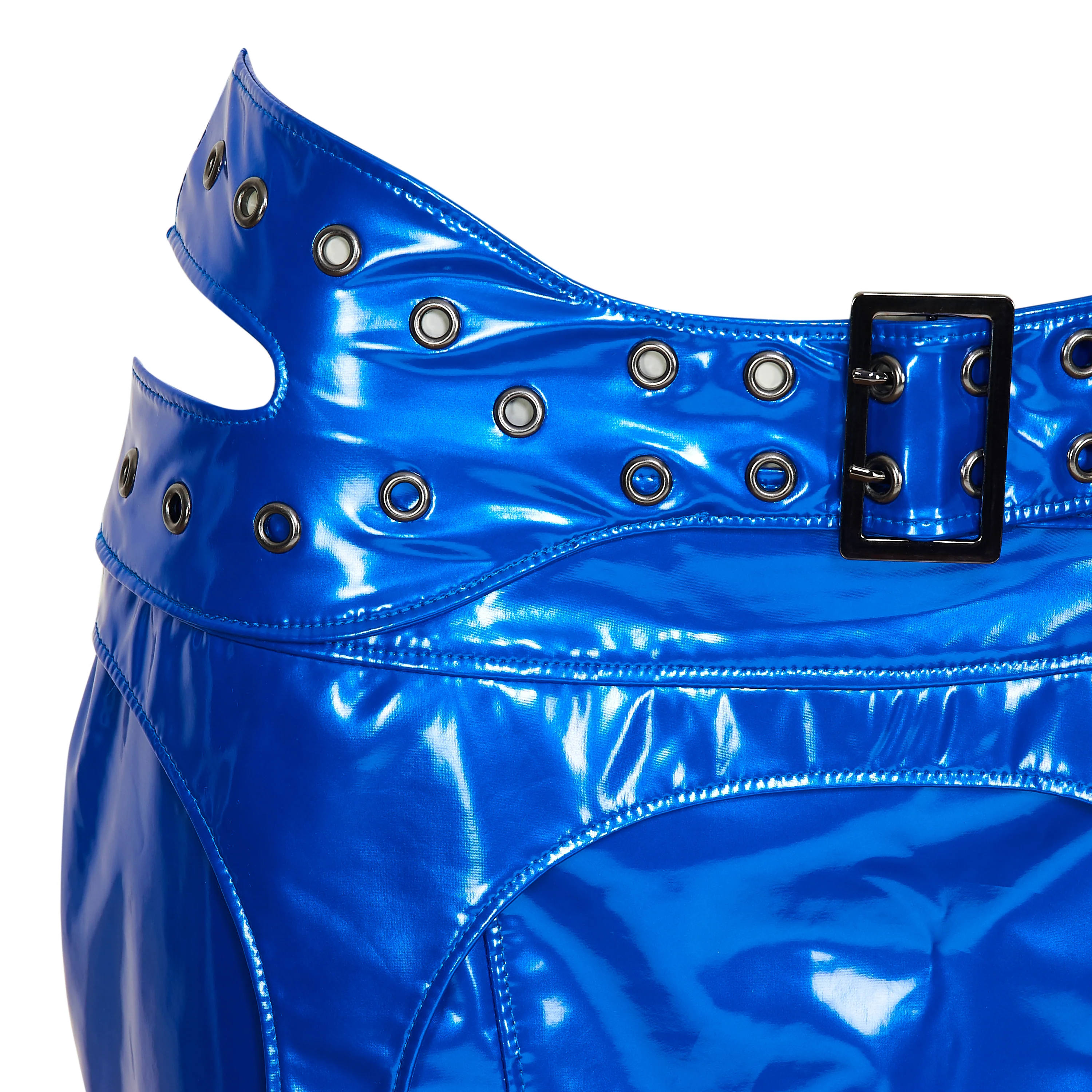 Nimbus Harness Strap Mini Skirt - Blue - Image 5