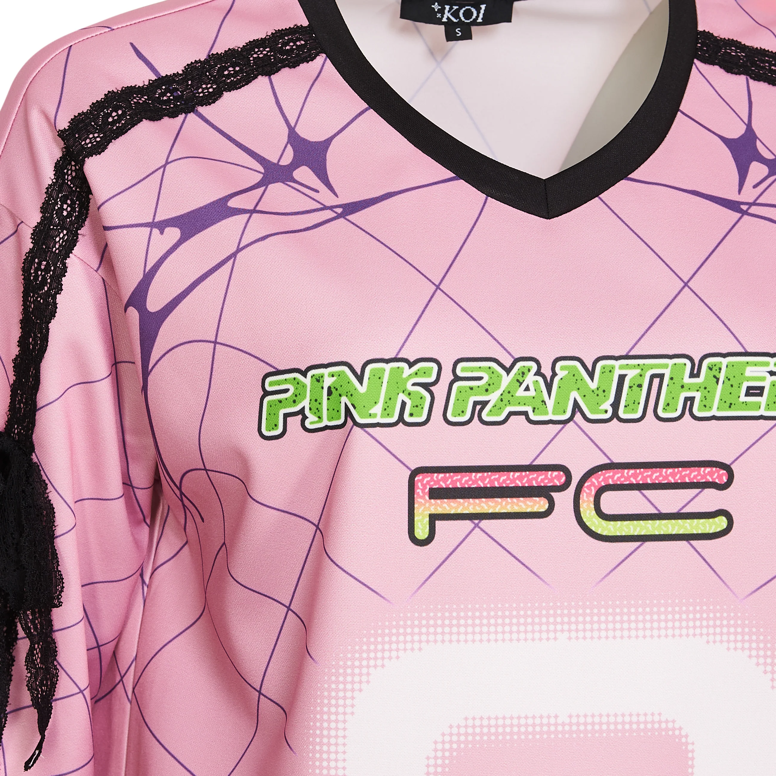 Pink Panthers Oversized Shirt Dress - Blossom - Image 3