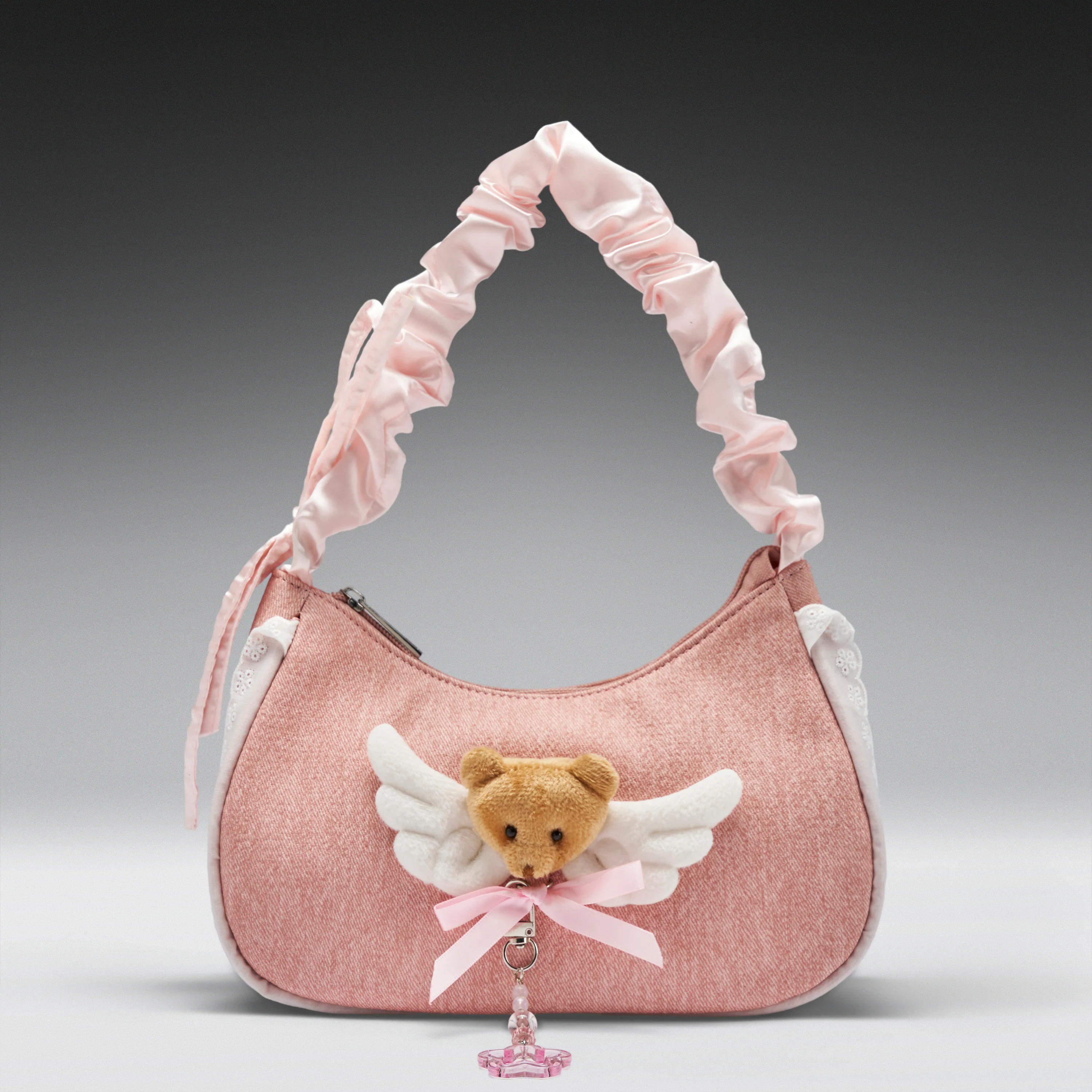 Snuggle Bear Pink Shoulder Bag - Image 4