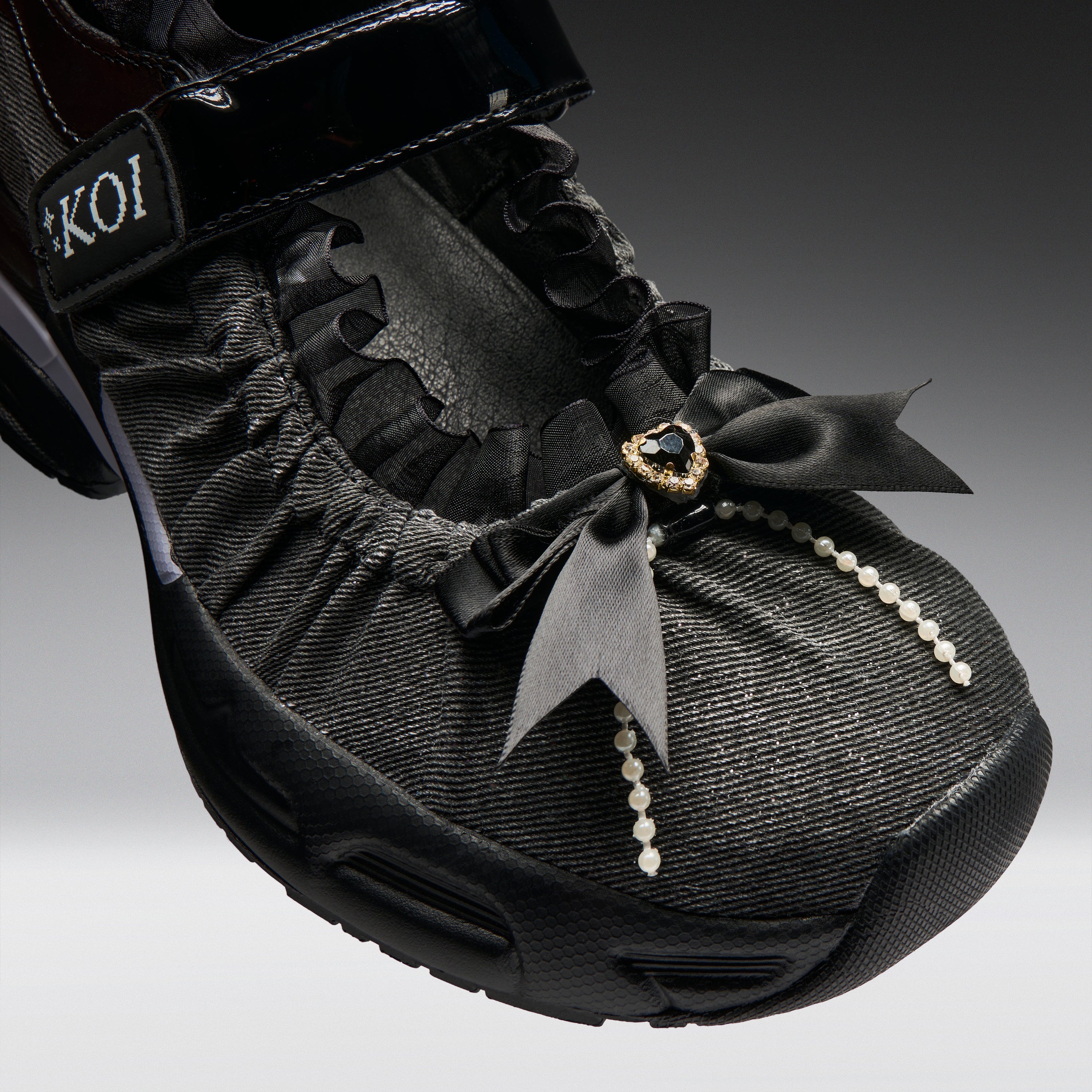 Starlet Ruffle Ballet Mary Janes- Black - Image 3