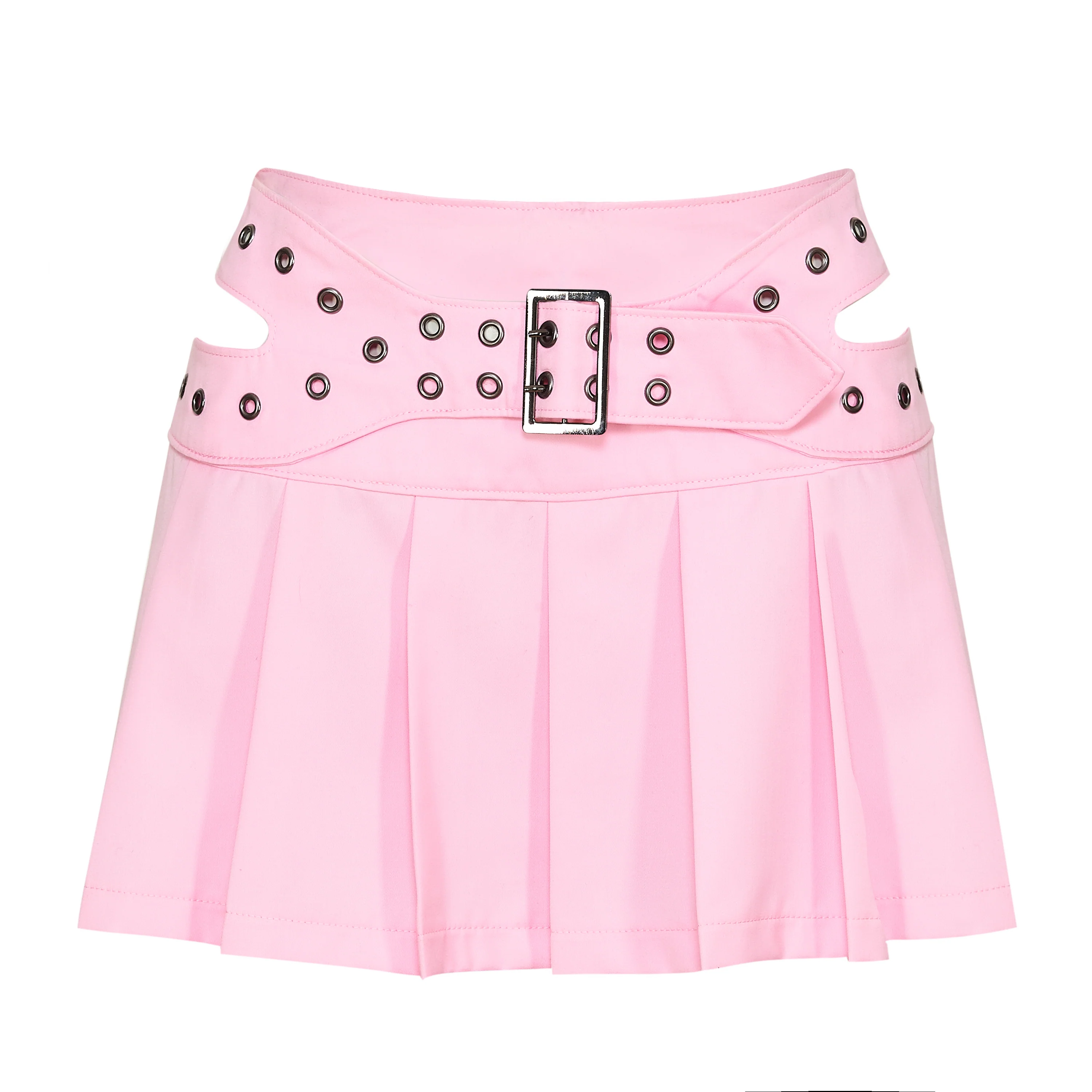 Sugar Byte Pleated Mini Skirt - Baby Pink - Image 3