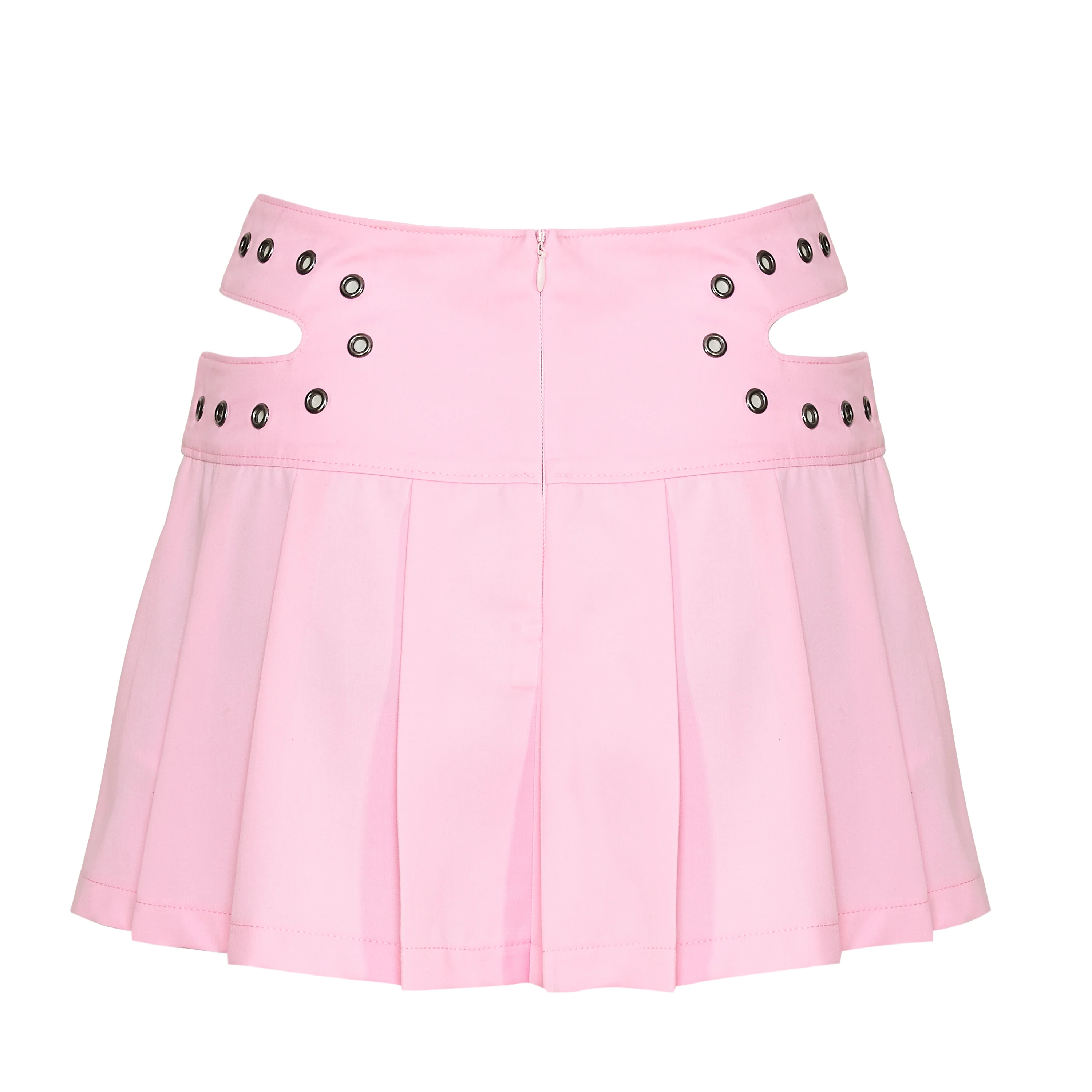 Sugar Byte Pleated Mini Skirt - Baby Pink - Image 4