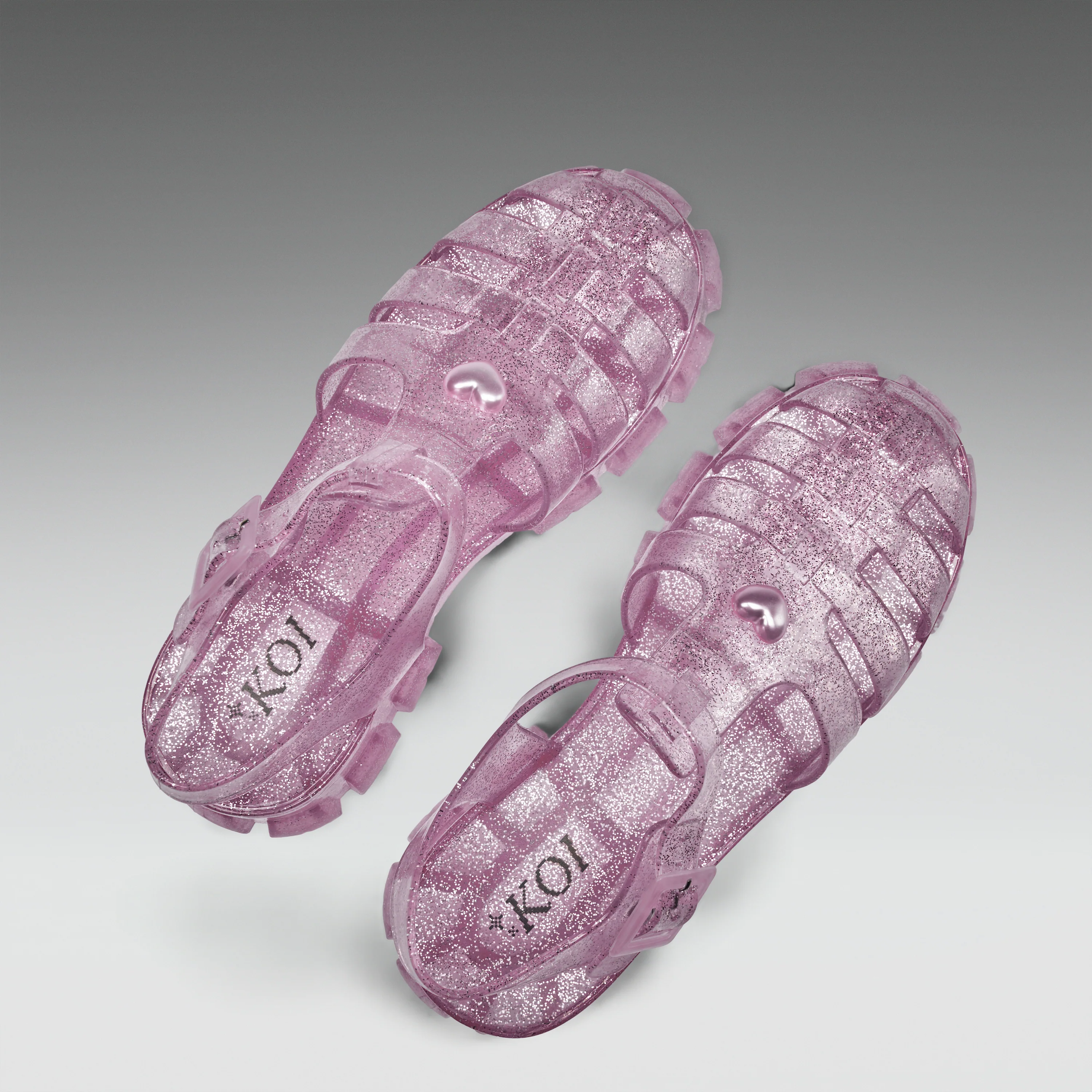 Sunbeam Heart Jelly Sandals- Pink - Image 5