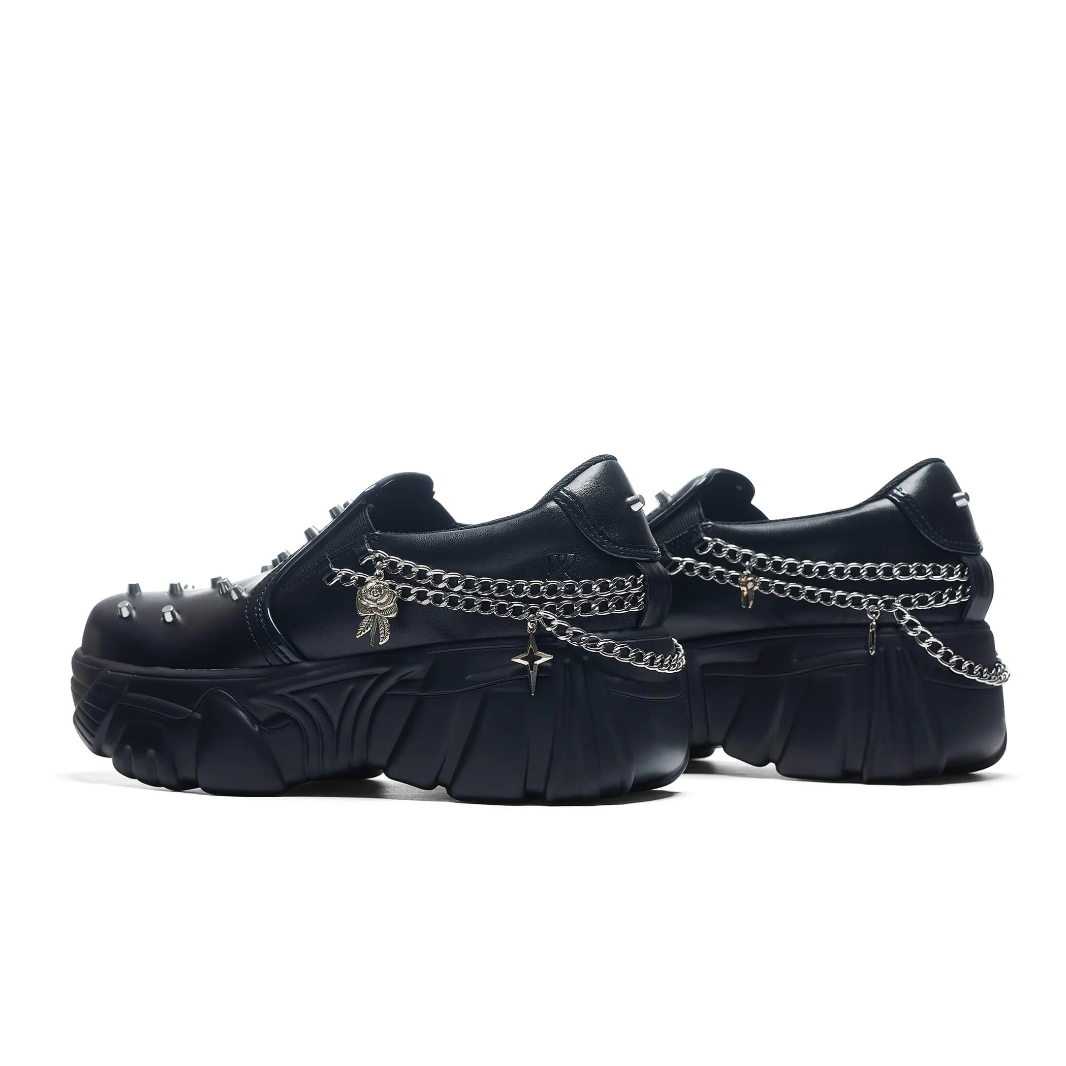 The Summoner Mystic Charm Chunky Slip Ons - Black - Image 4