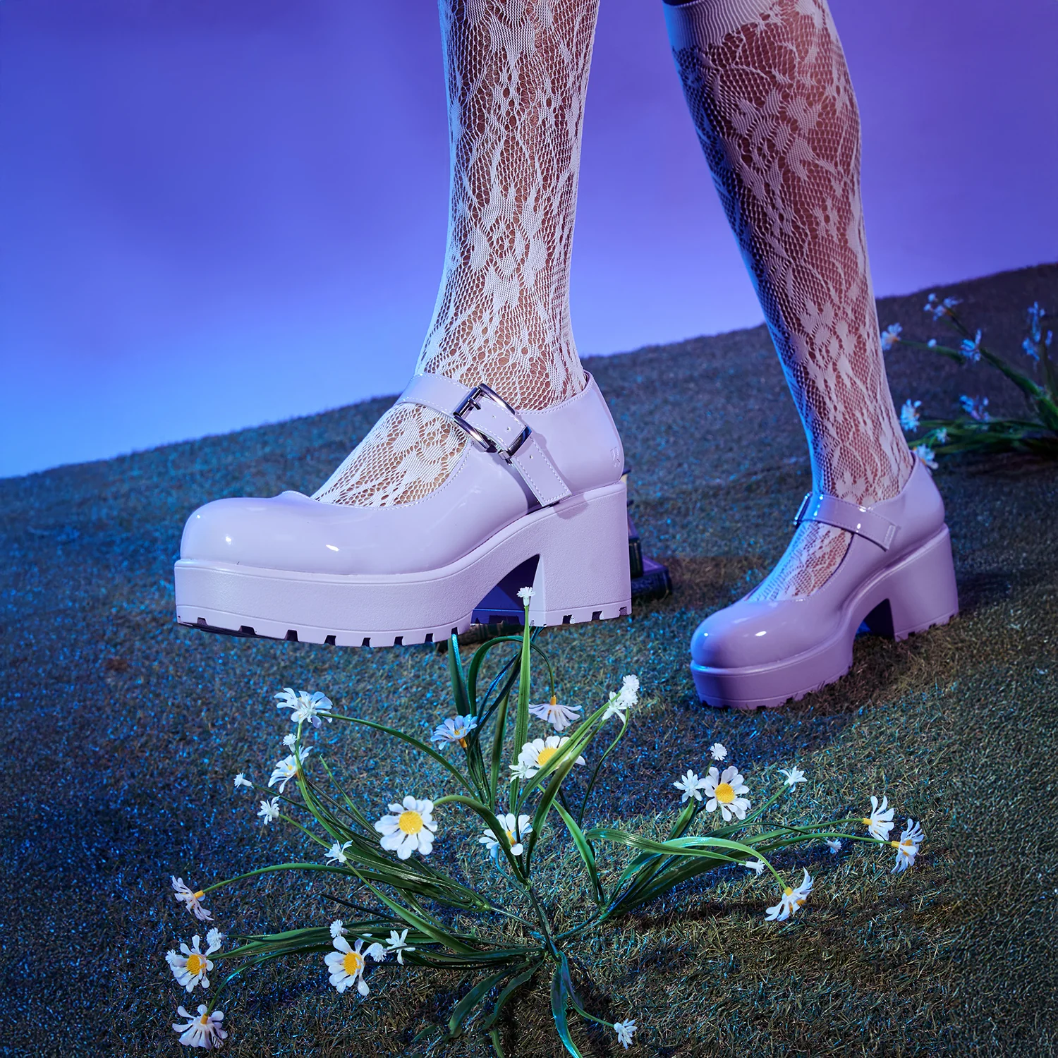 Tira Mary Jane Shoes ' Lilac Nectar Patent Edition' - Image 5