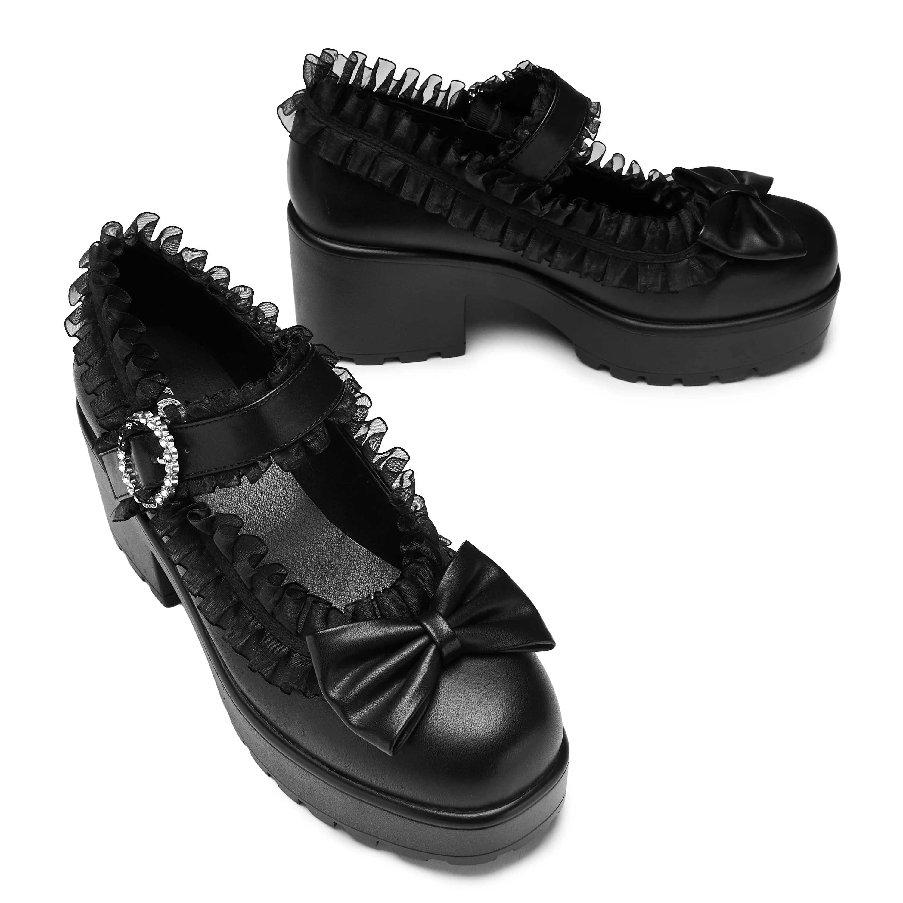 Tira Ruffle Mary Janes ‘ Dark Delights Edition’ - Image 4