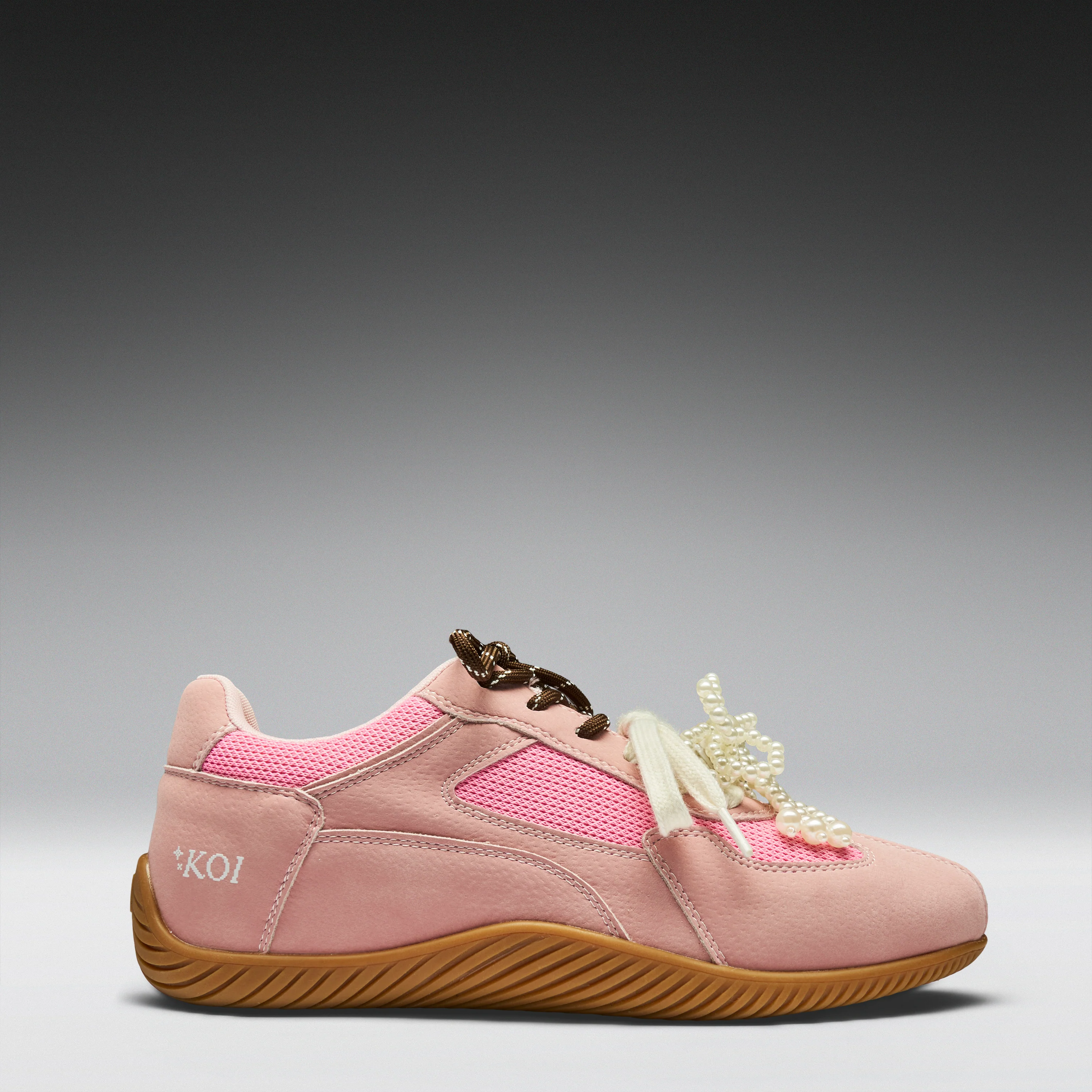 Wanderlust Flat Pearl Trainers - Dusty Pink - Image 2